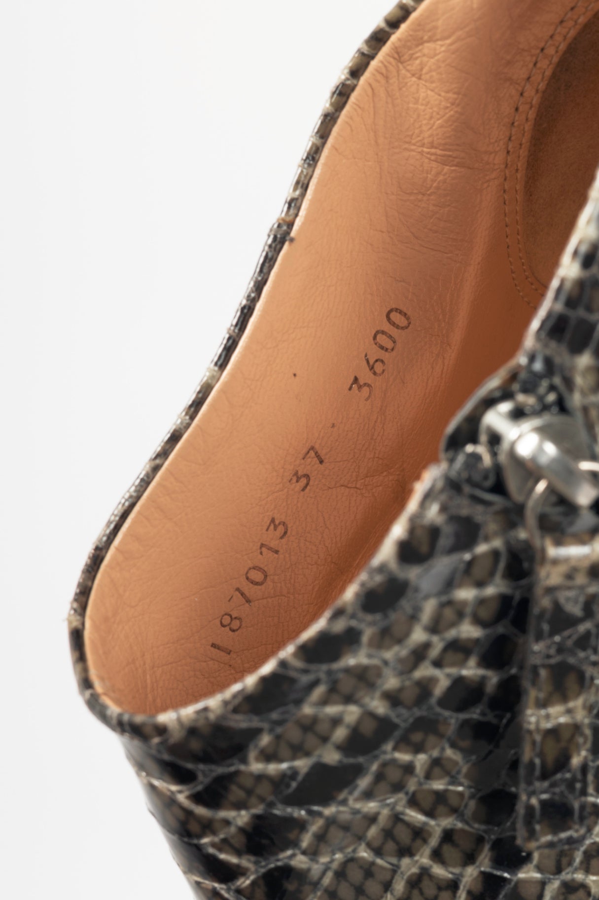 Giuseppe Zanotti Viv 100 Cenere Python Booties