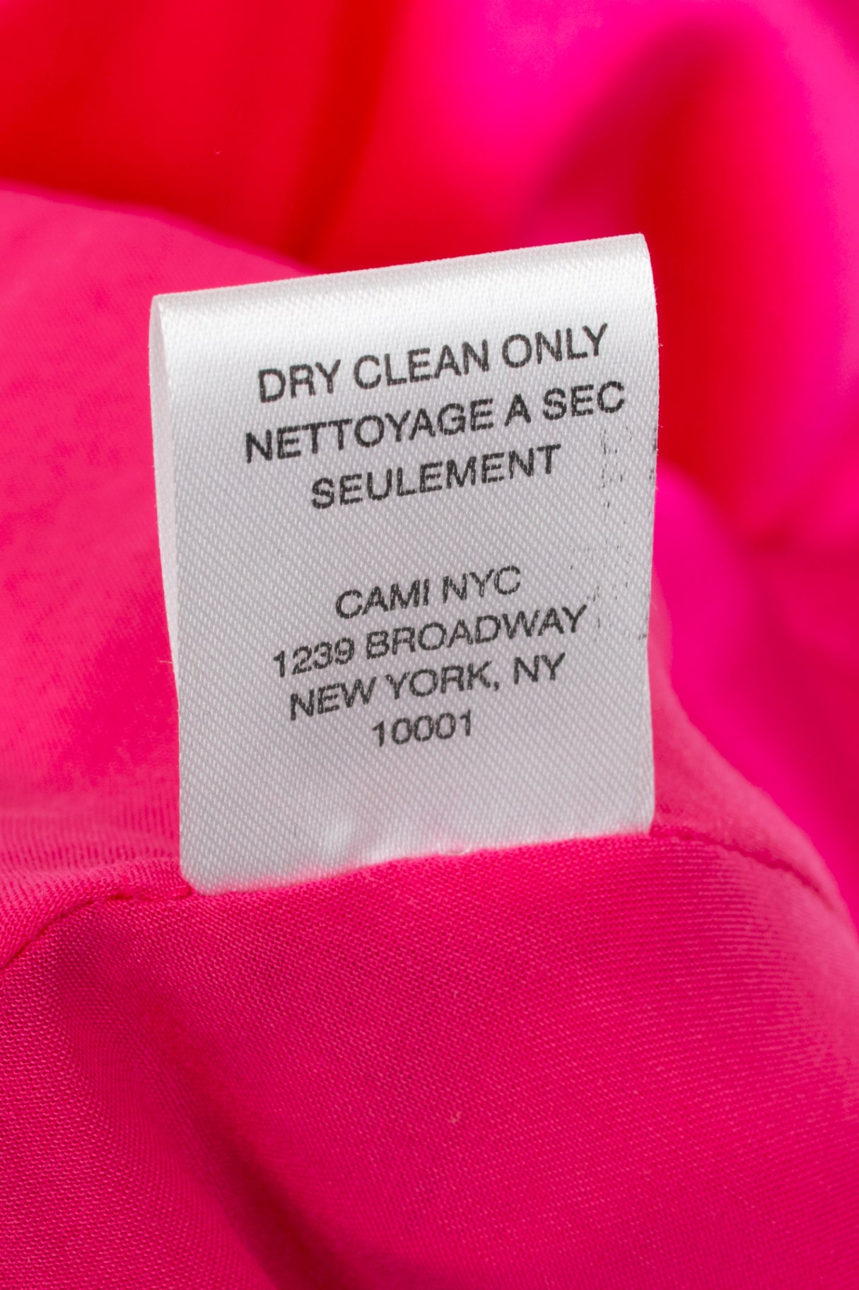 CAMI NYC Damaris Neon Pink Silk-Charmeuse Ruffle Camisole