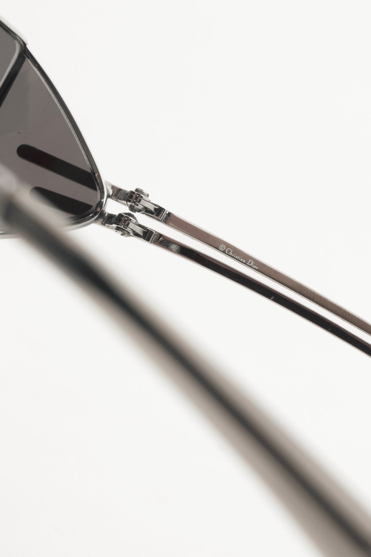 Christian Dior Dior Macho Silver-Tone Rectangular Sunglasses