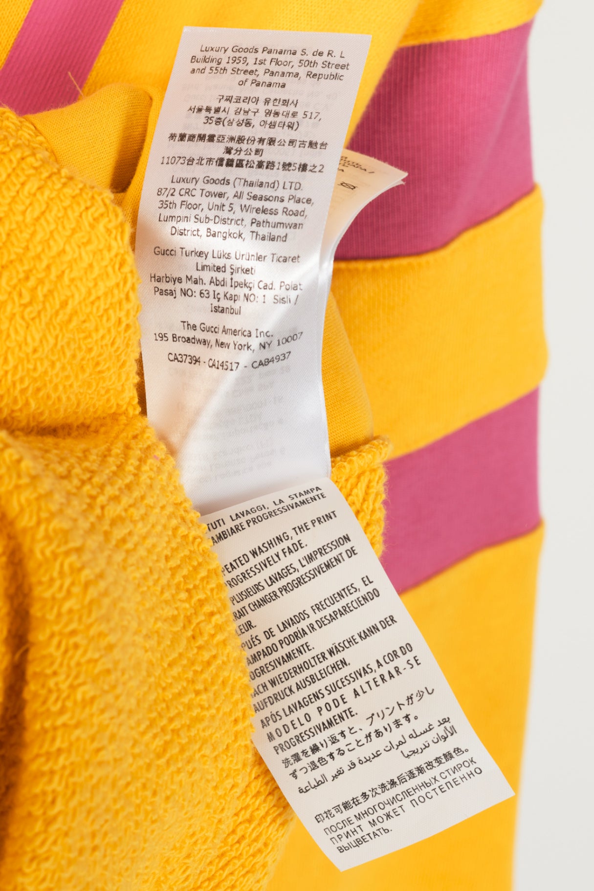 Gucci Honey Yellow Heavy Felted Cotton Jersey 1921 Hoodie