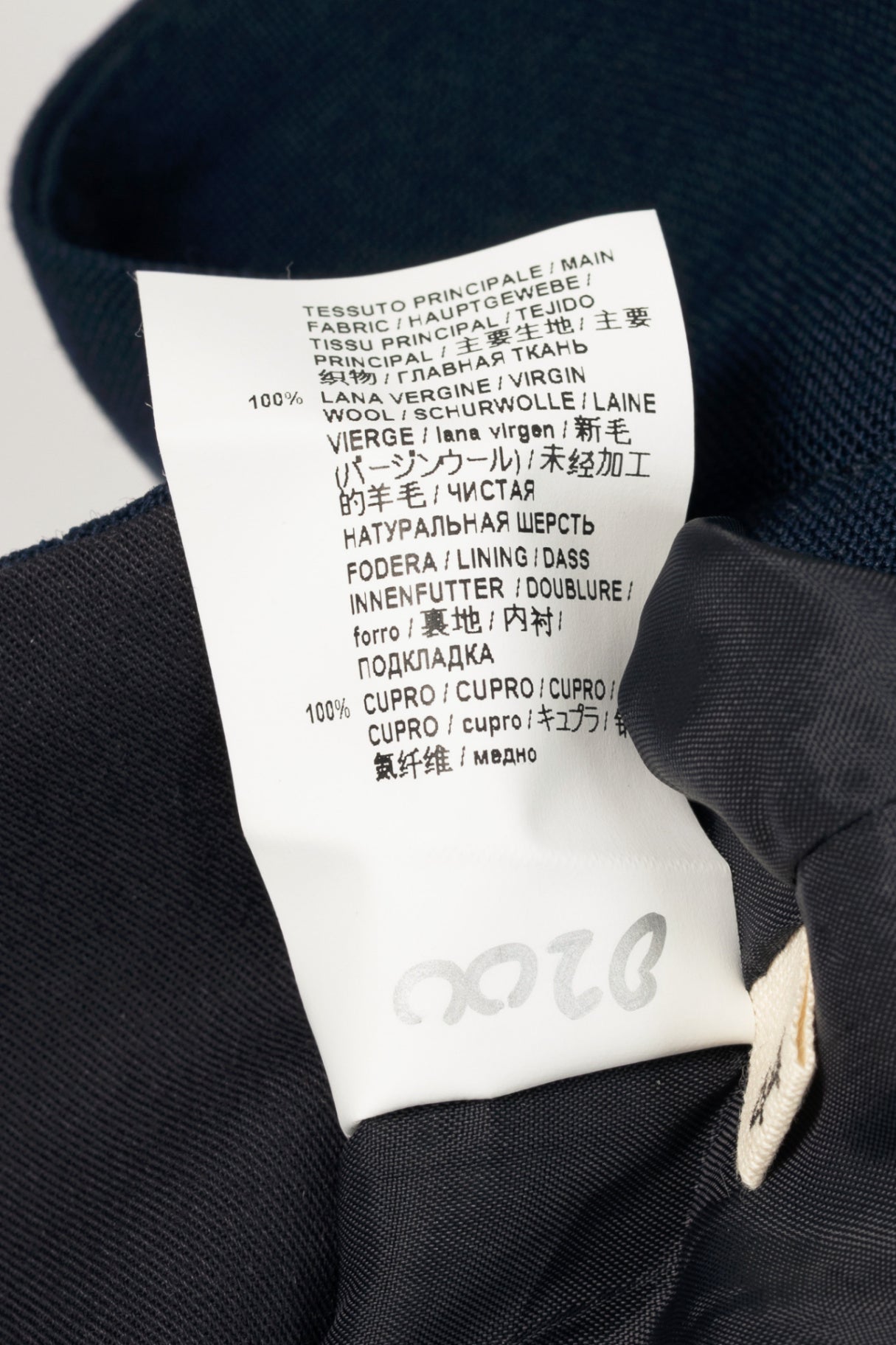 Marni Deep Blue Wool Two Ply Fresco Cropped Trousers