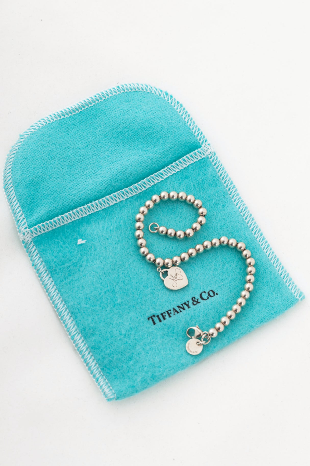 Tiffany & Co. Return to Tiffany Mom Heart Tag Bead Bracelet