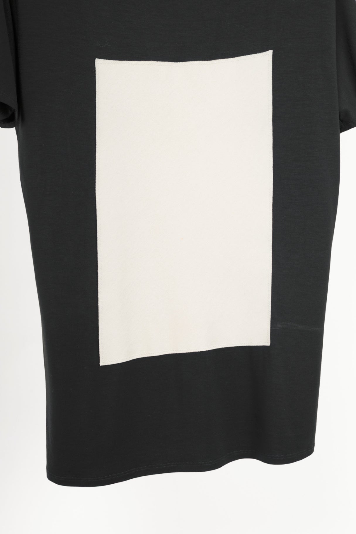 Marie Saint Pierre Black Jersey Geometric-Applique T-Shirt