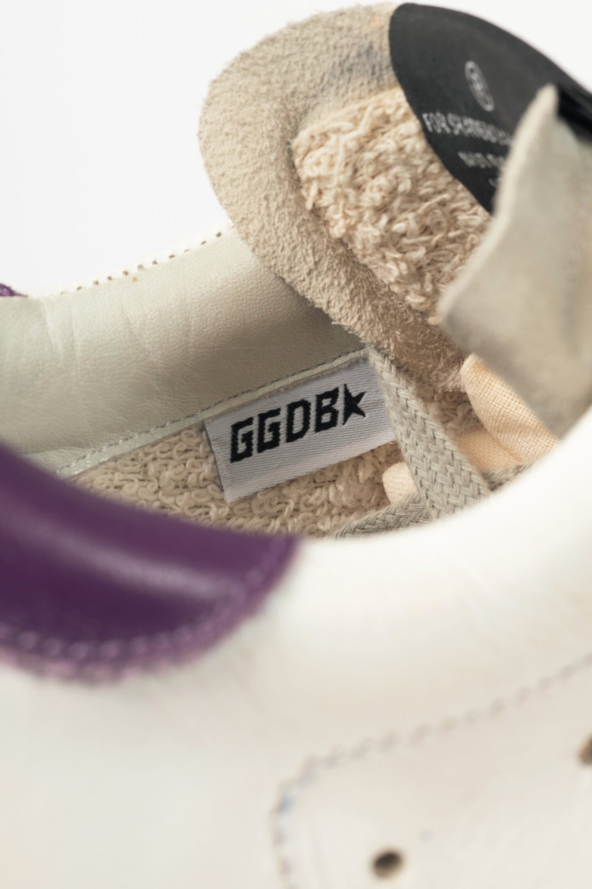 Golden Goose Superstar White Suede-Trim Lace-Up Sneakers