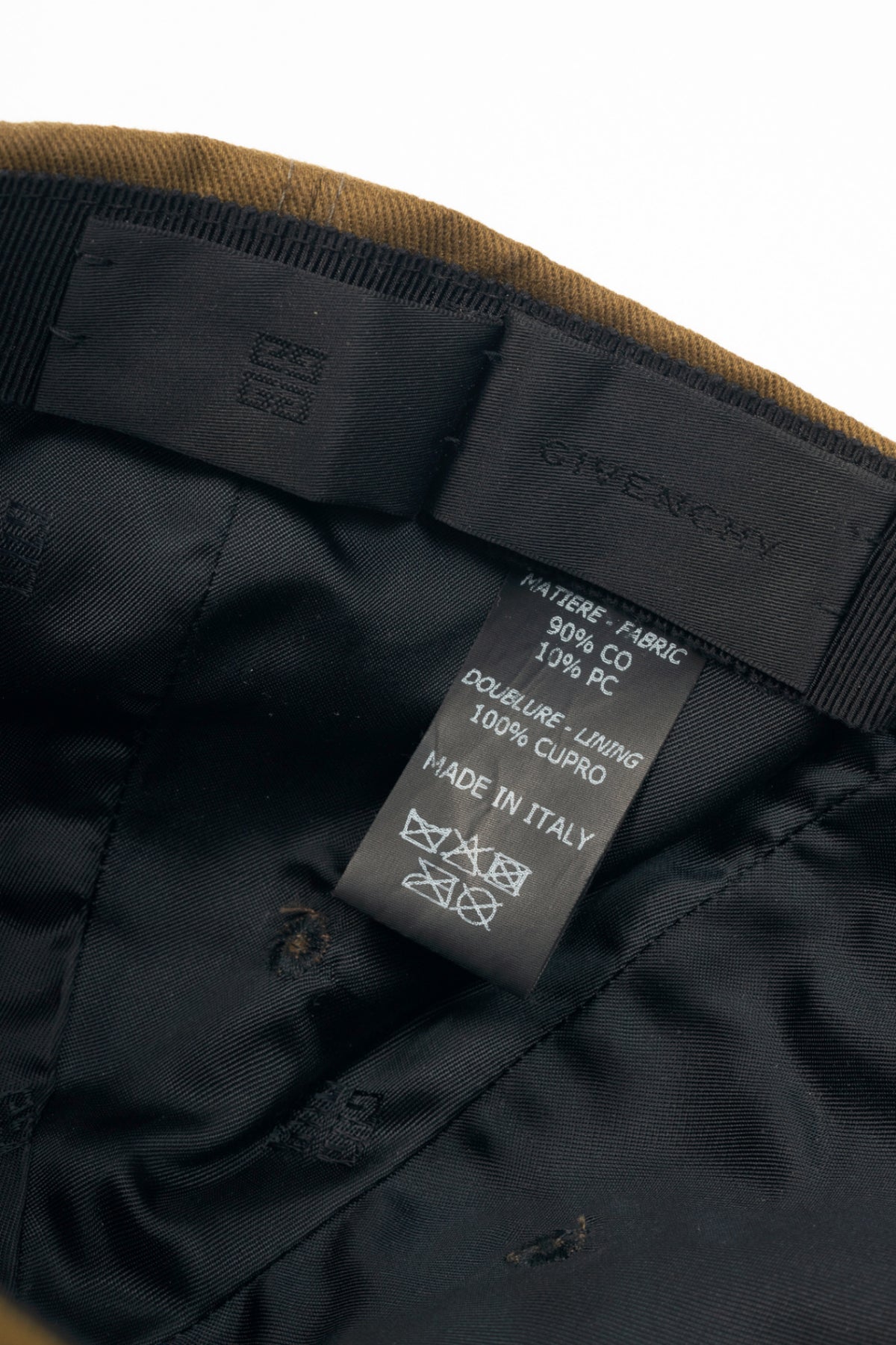 Givenchy Dark Khaki Cotton Embroidered-Logo Baseball Cap