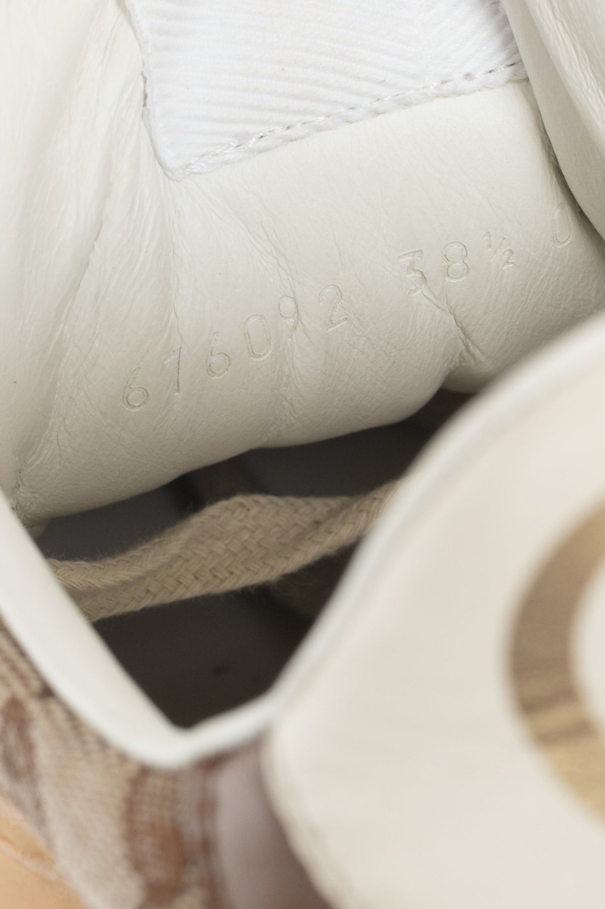 Gucci GG Beige & Ebony GG Canvas & Brown-Leather Low-Top Sneakers