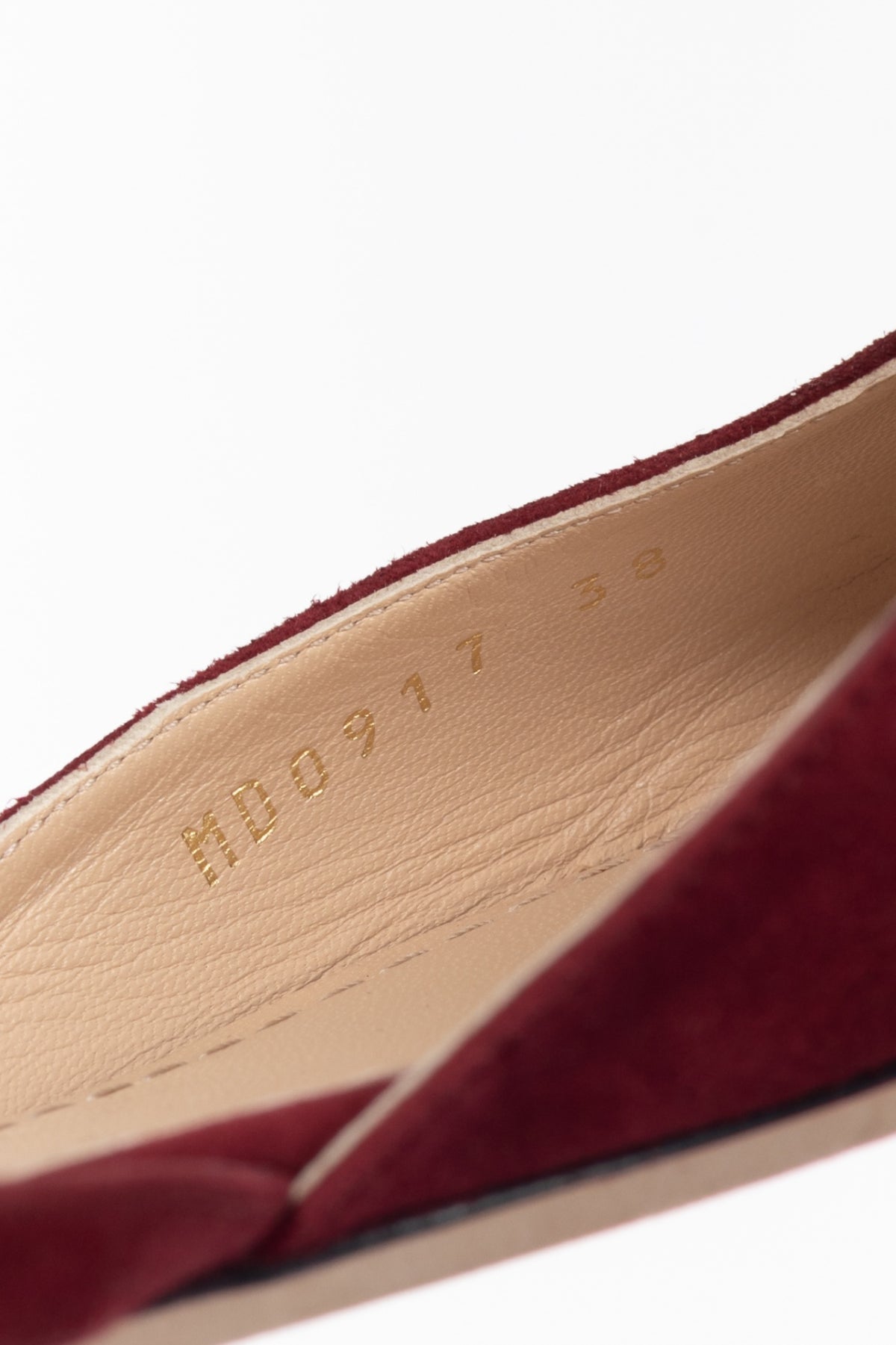 Christian Dior Dior Ethnie Scarlet Suede Feather-Slingback Flats