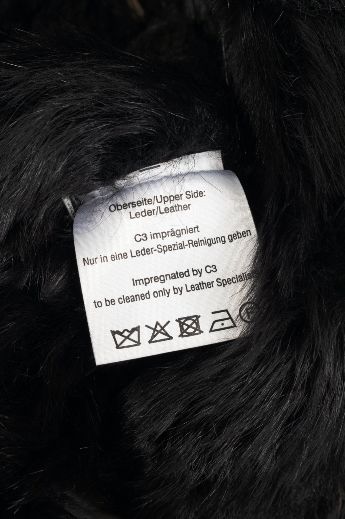 Christ Ashley Brown Shearling Toggle Wide-Collar Coat