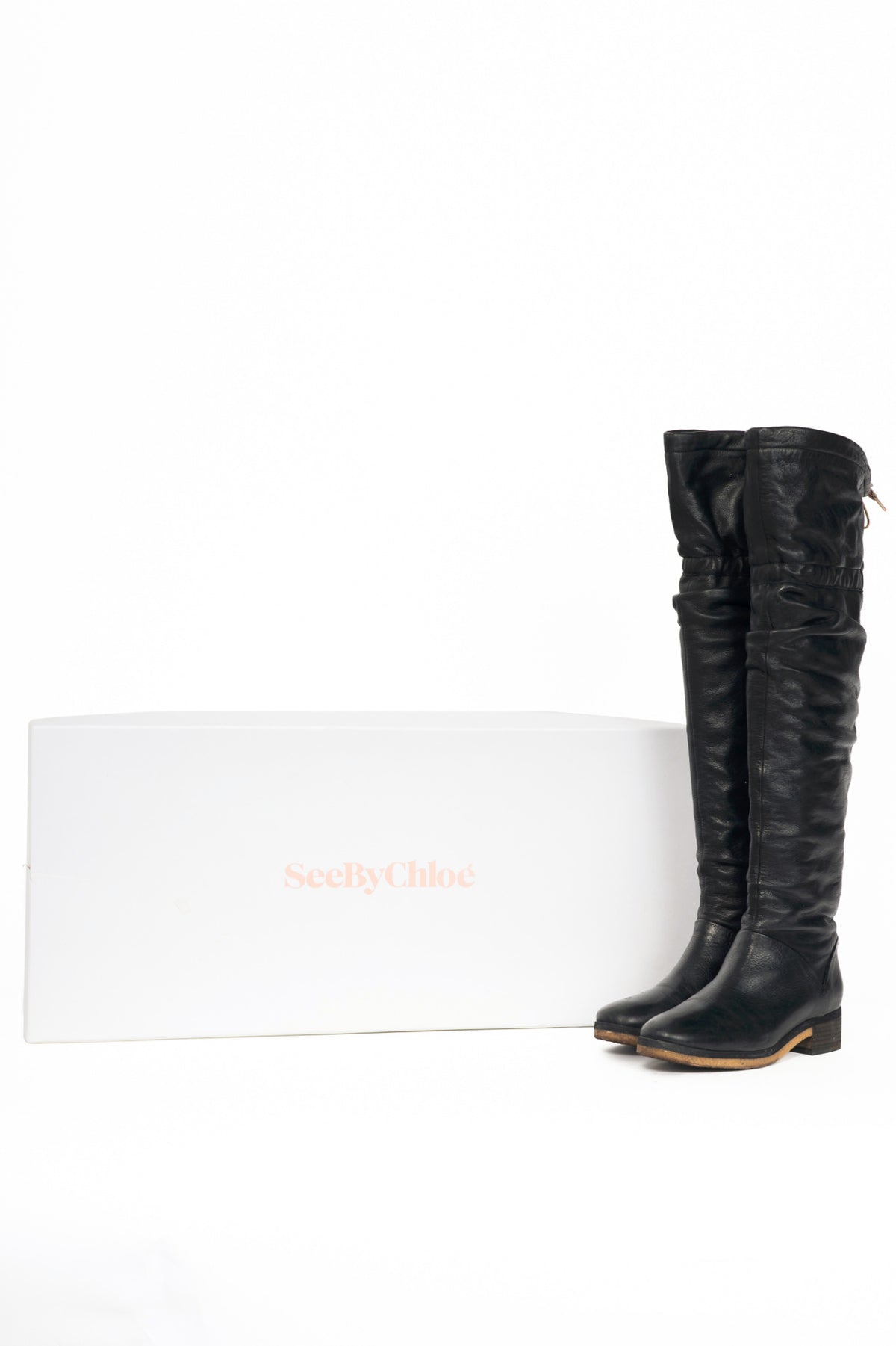 See by Chloe scrunch knee over the knee boots
