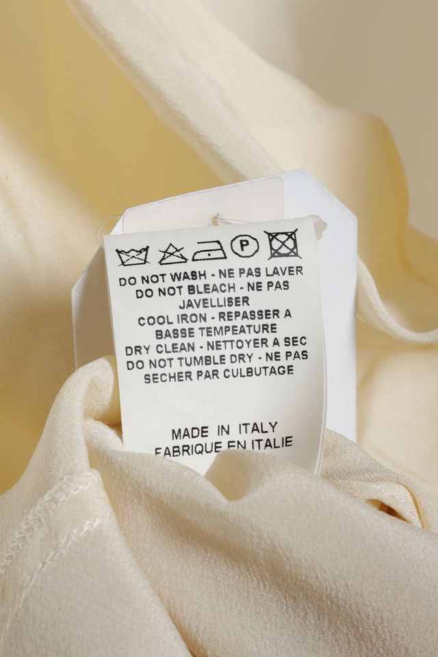 Etro Cream Silk Cowl Neck Tunic