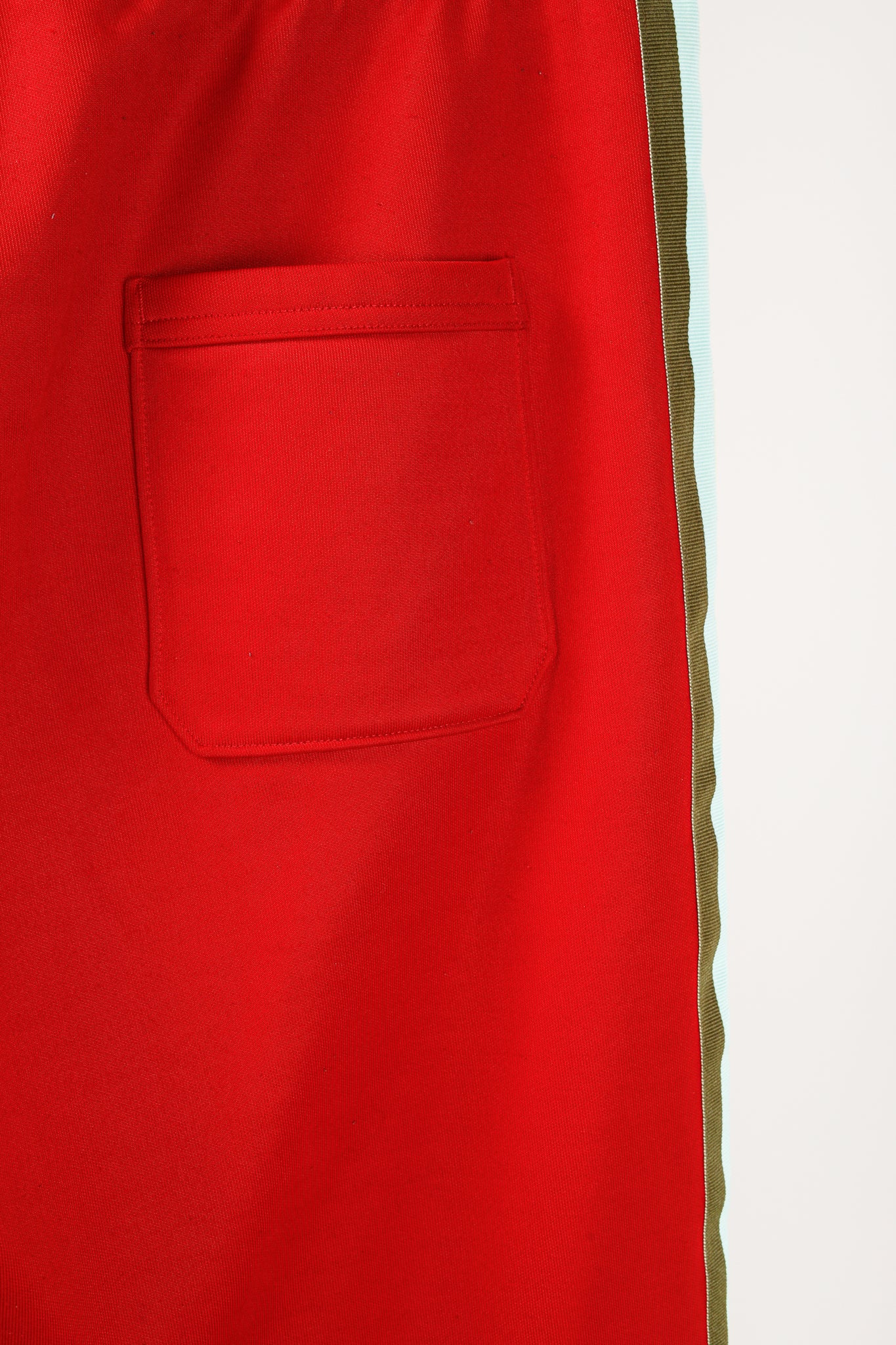 Acne Studios Norwich Face Red Jersey Taped Track Pants