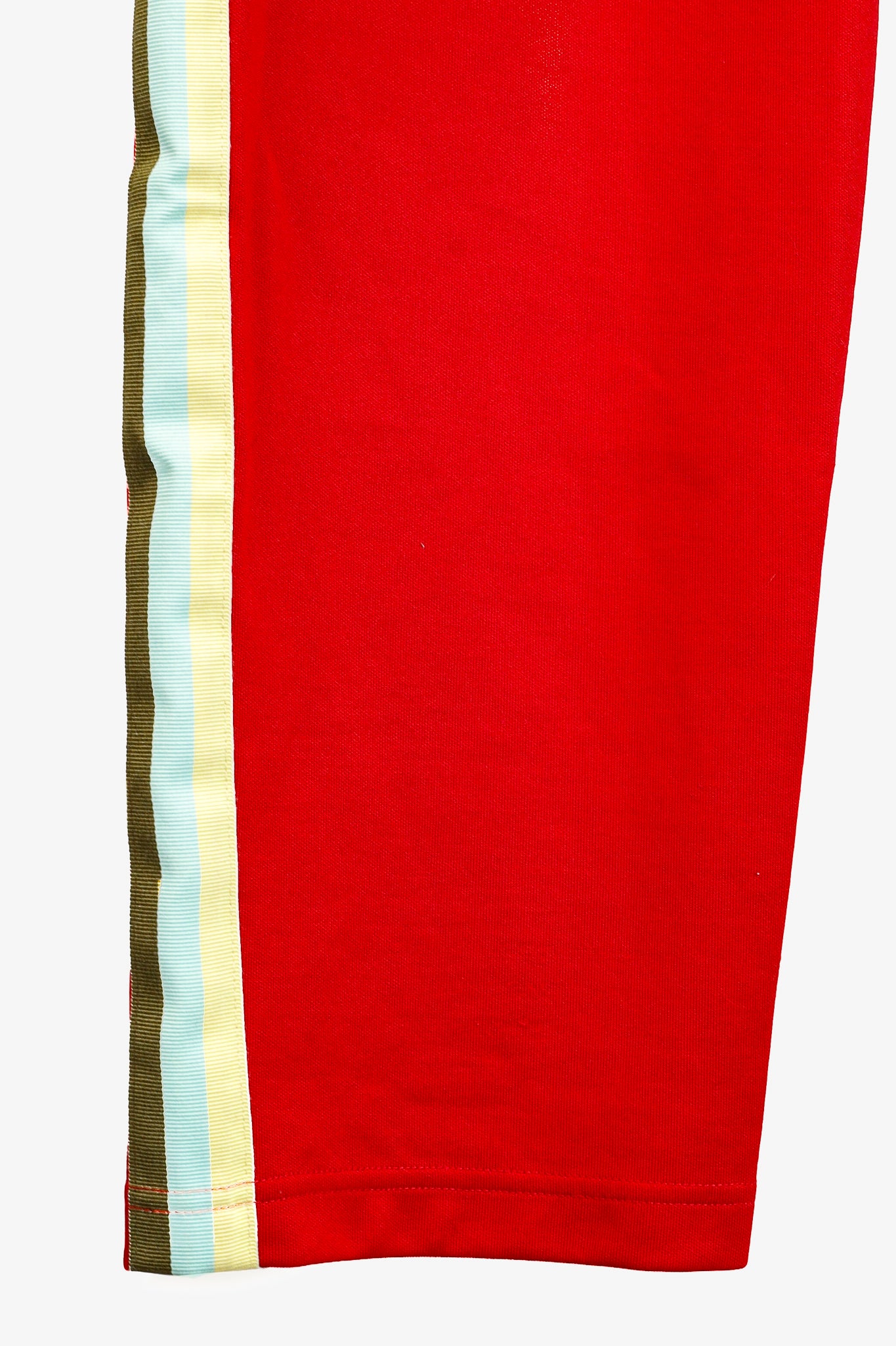 Acne Studios Norwich Face Red Jersey Taped Track Pants