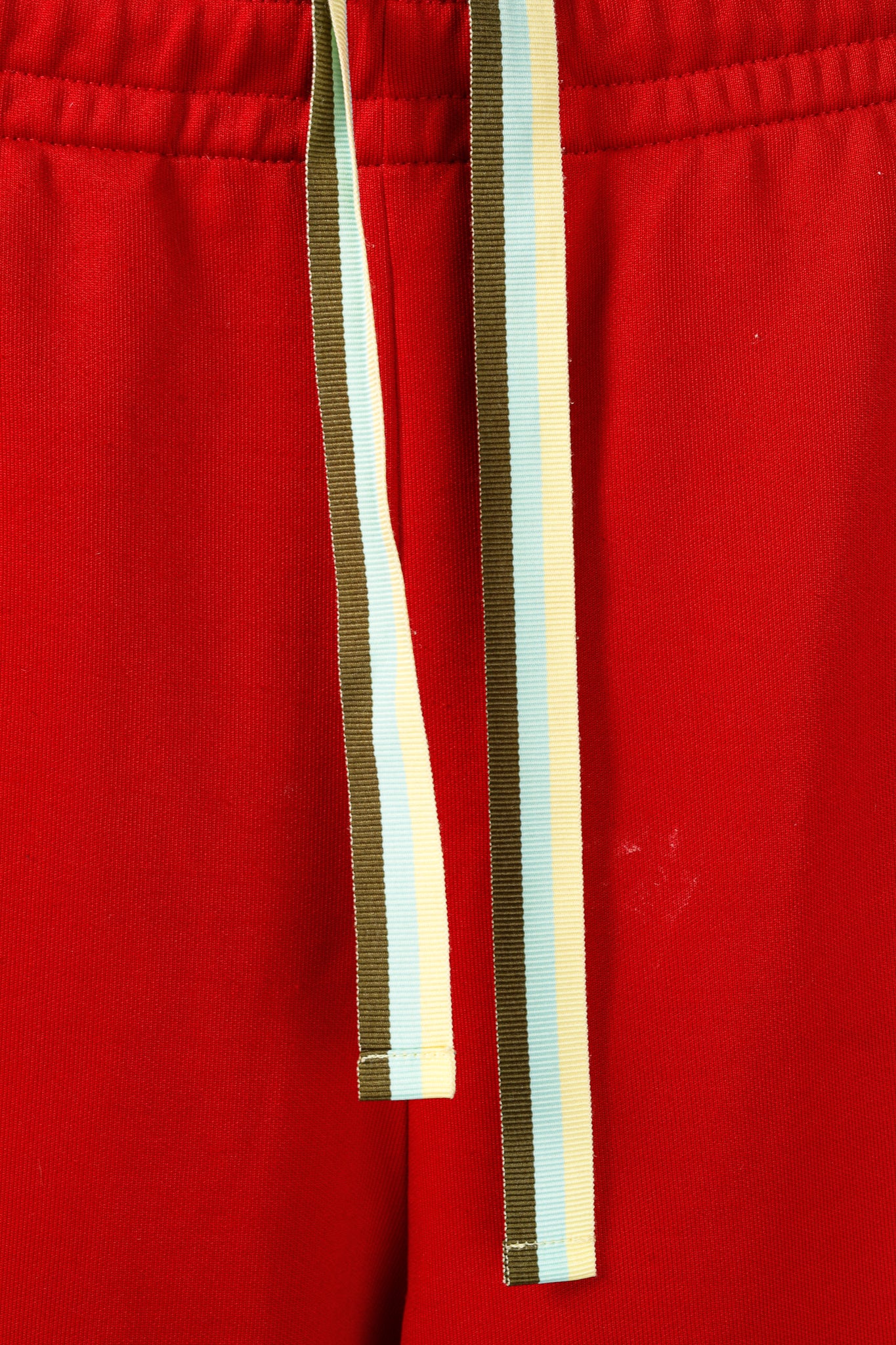 Acne Studios Norwich Face Red Jersey Taped Track Pants