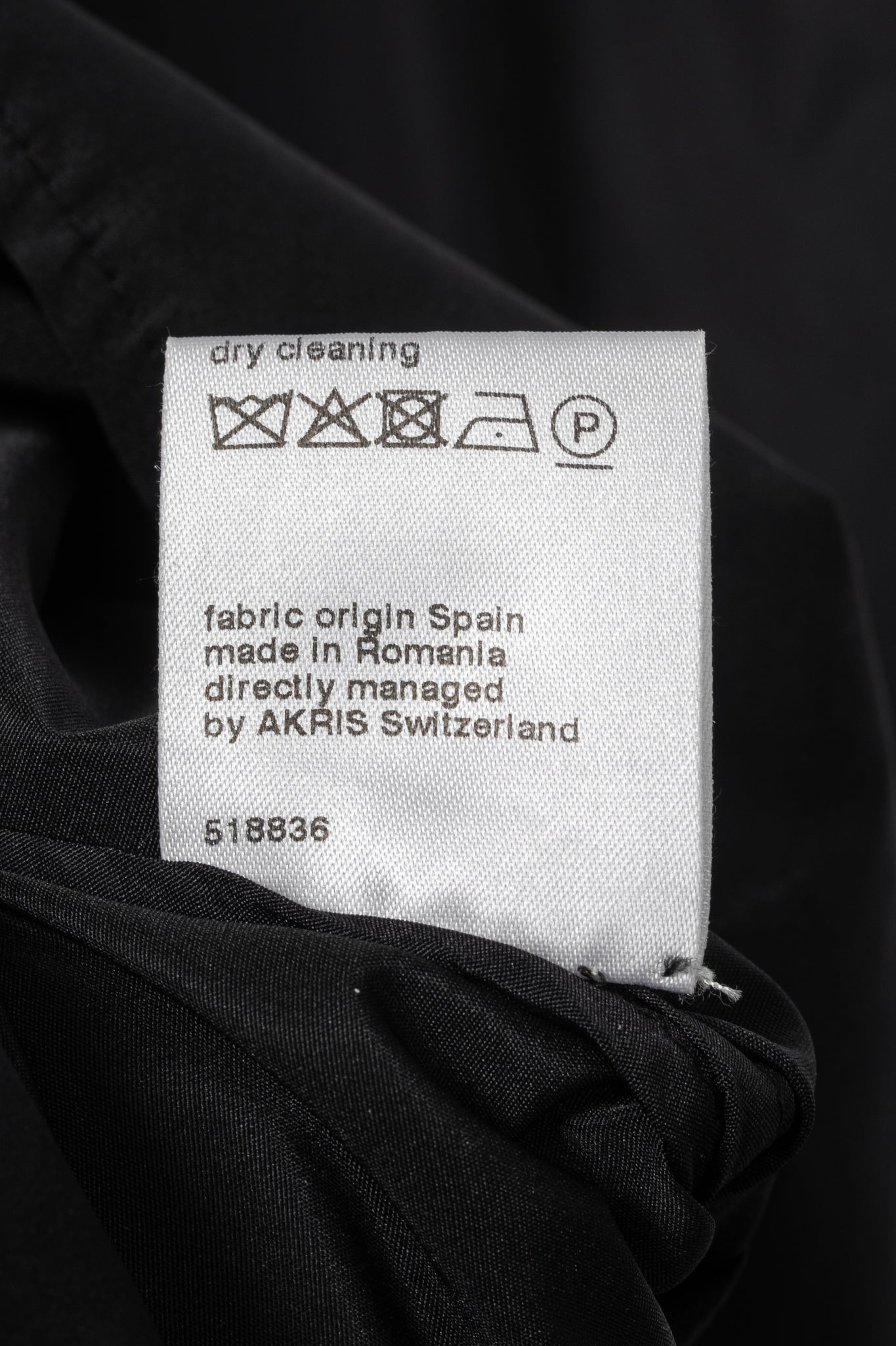 Akris Punto Black Taffeta Ruffle-Collar Blouse
