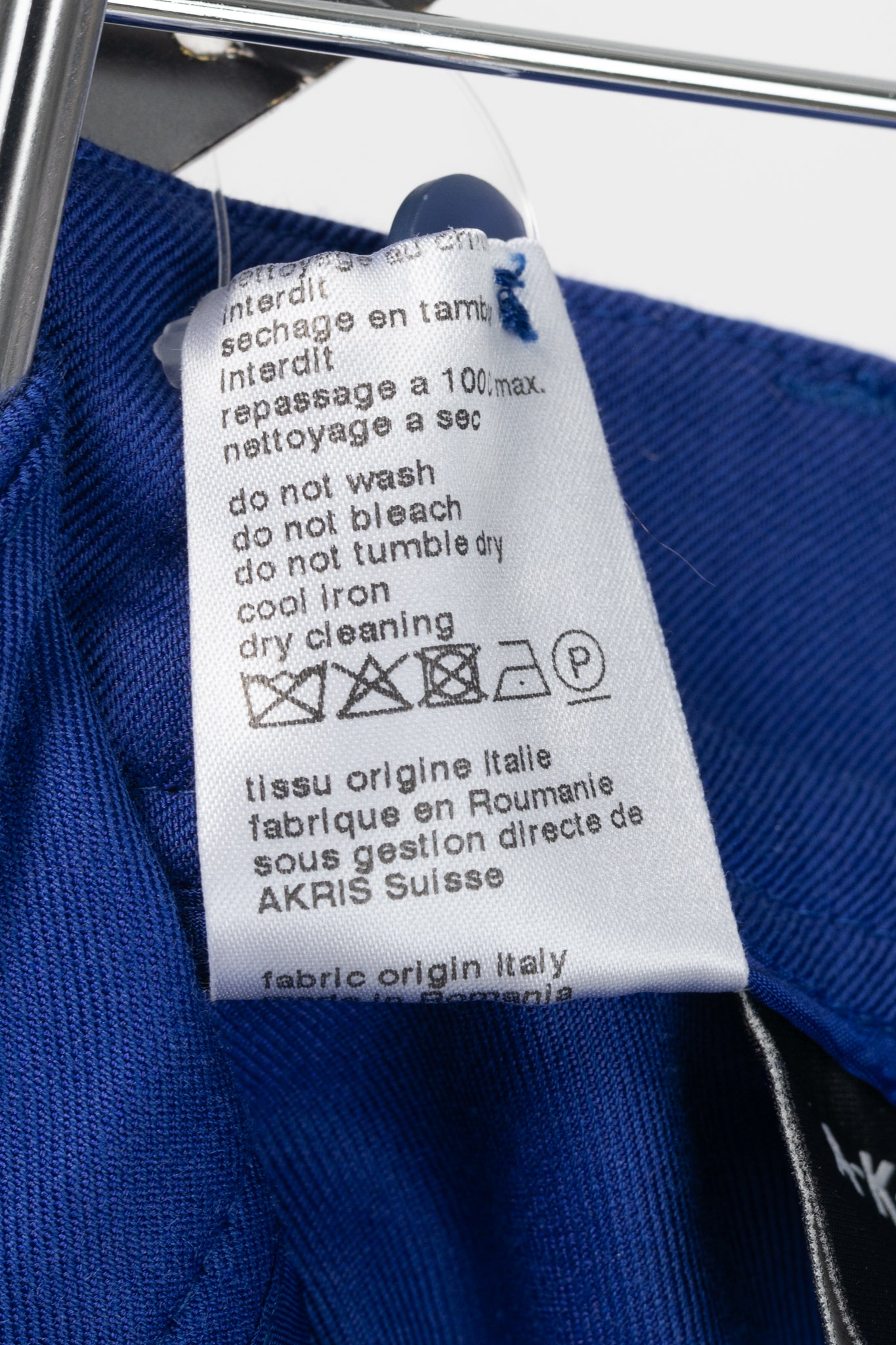 Akris 100 Years Ink Cotton & Silk Double Face Trousers