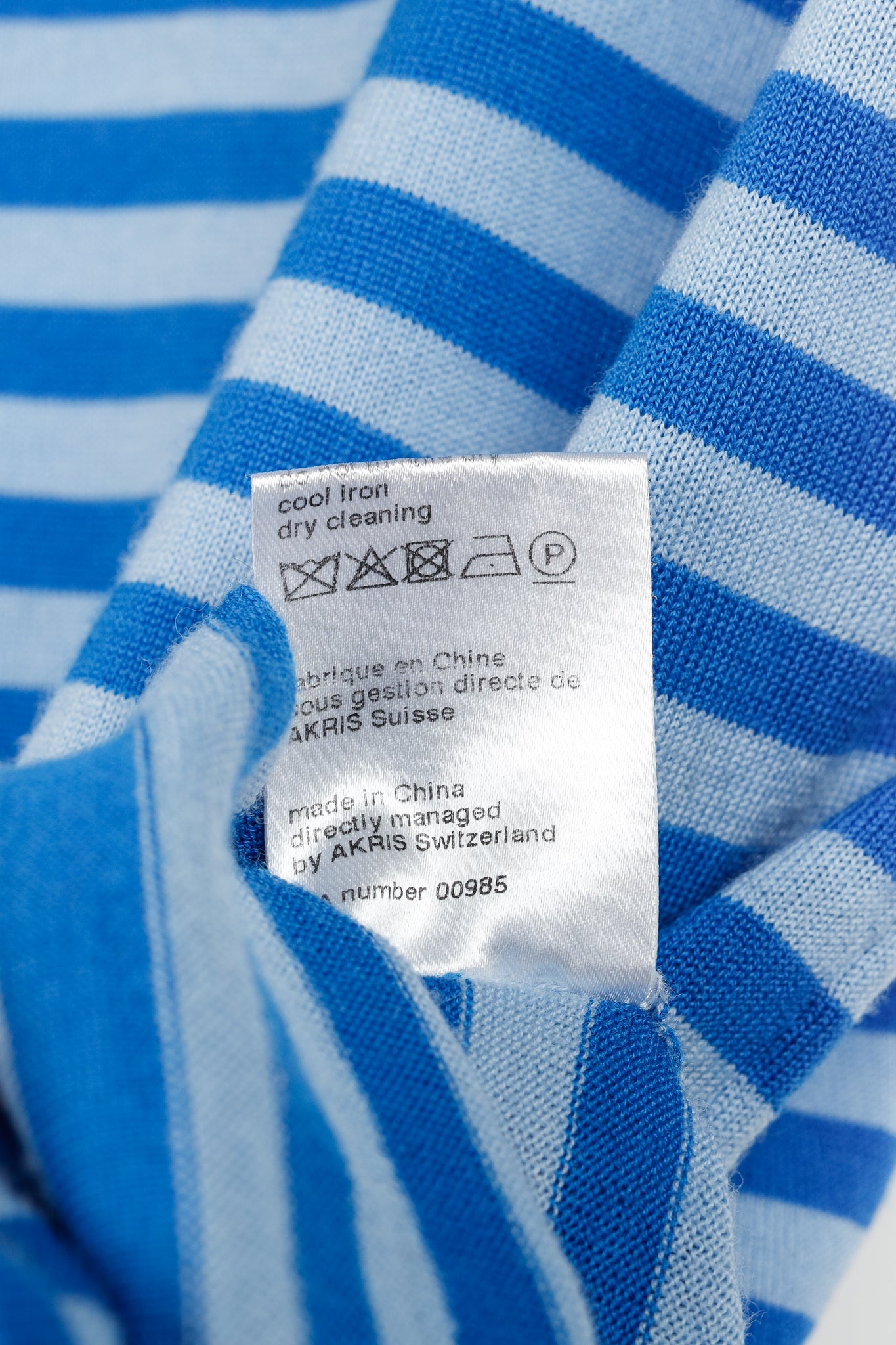 Akris Punto Blue Striped Wool Sweater