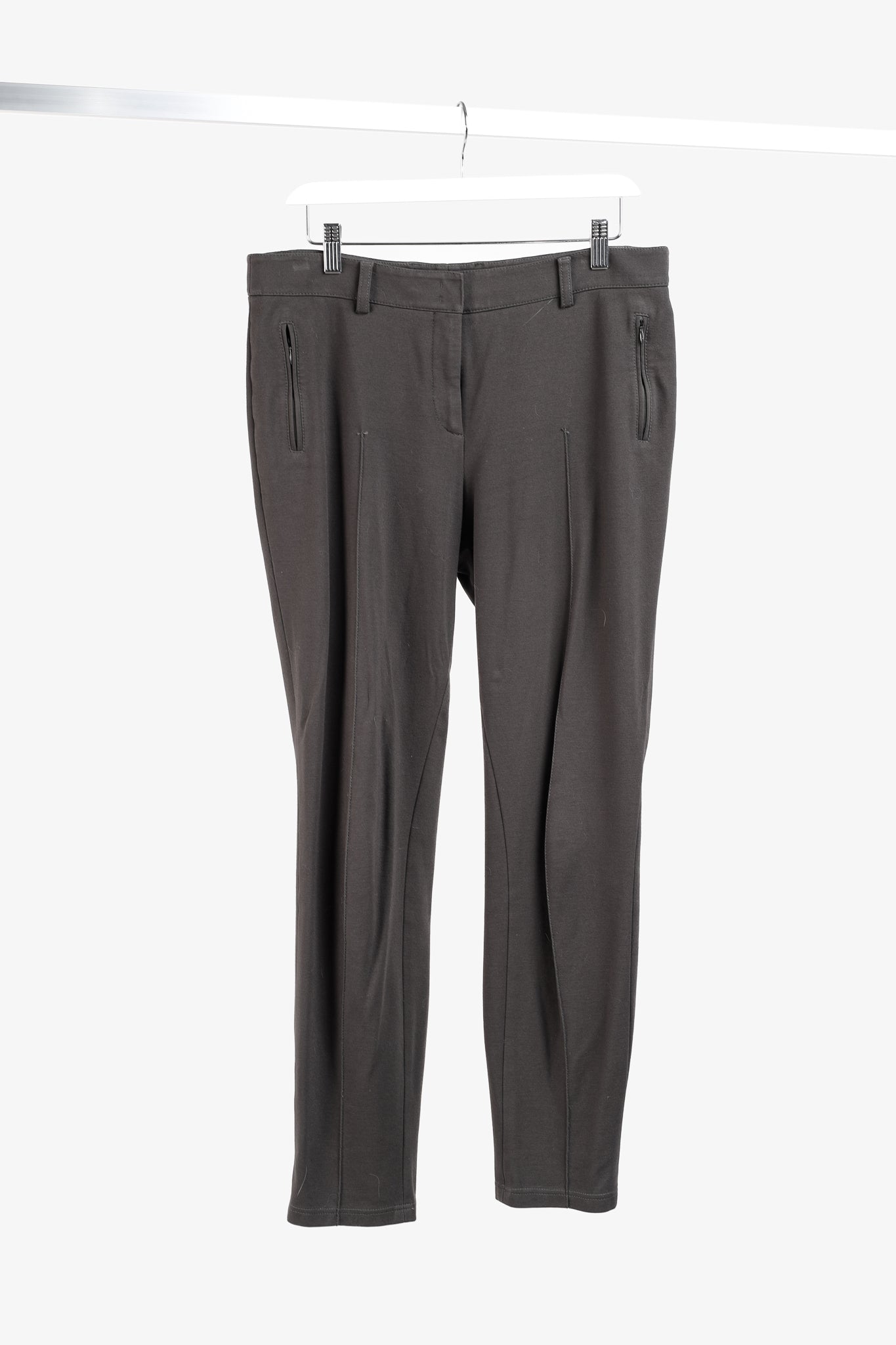 Akris Punto Grey Stretch Ponte Trousers