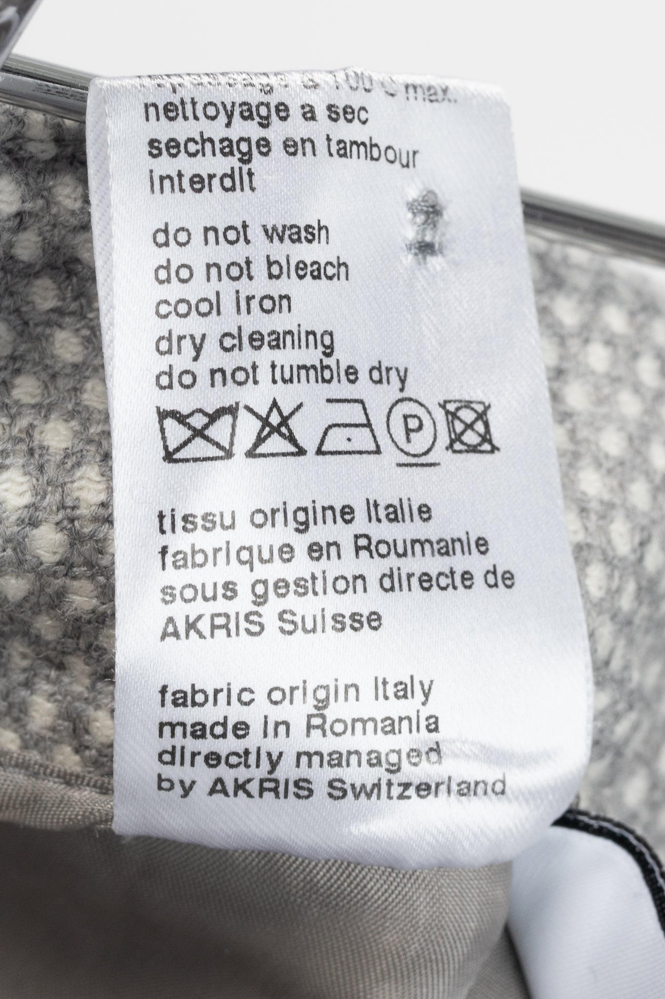 Akris Punto Grey Polka-Dot Wool-Flannel Slim Trousers
