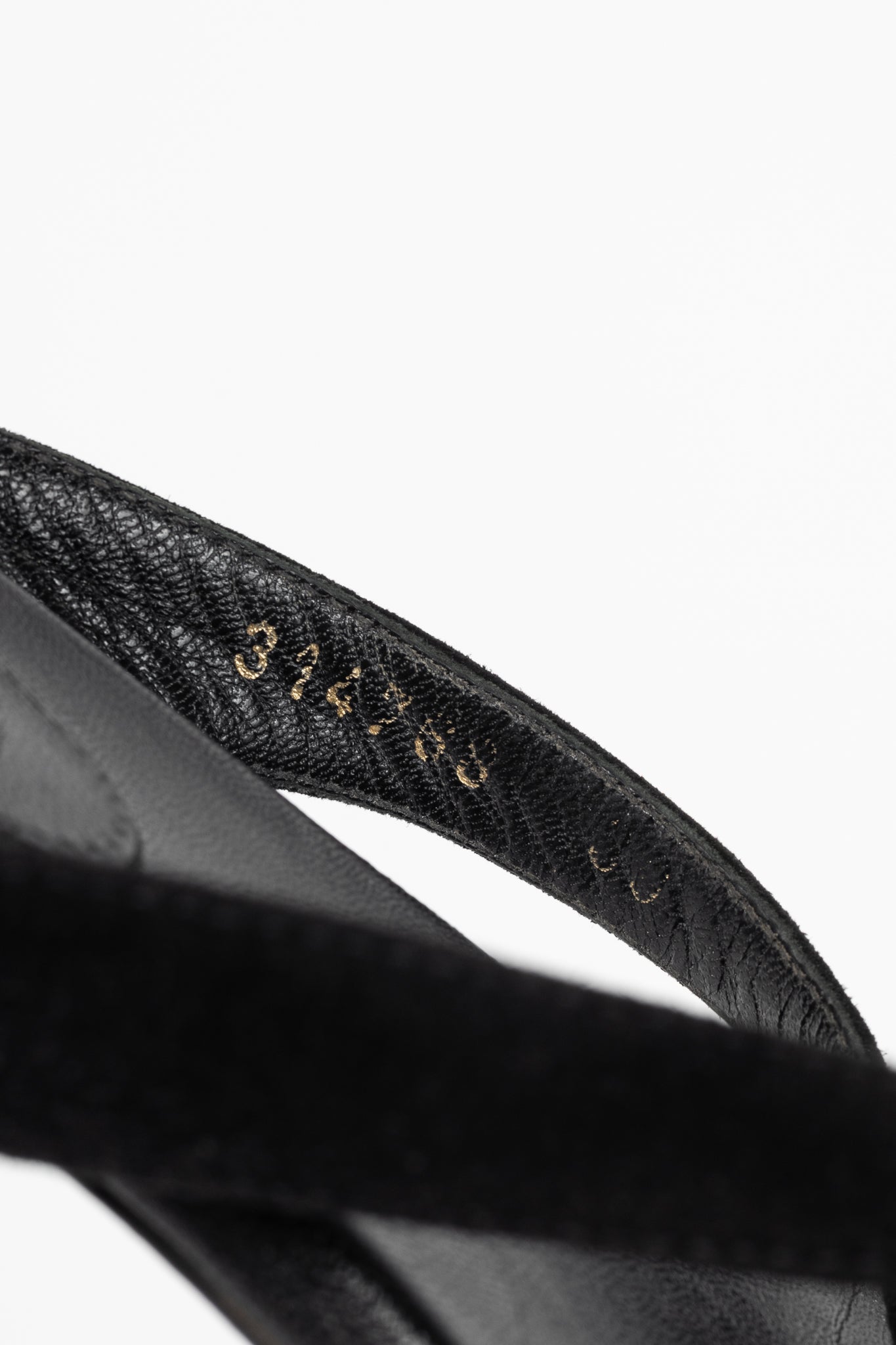 Alexander McQueen Black Suede Skull-Strap Thong Sandals