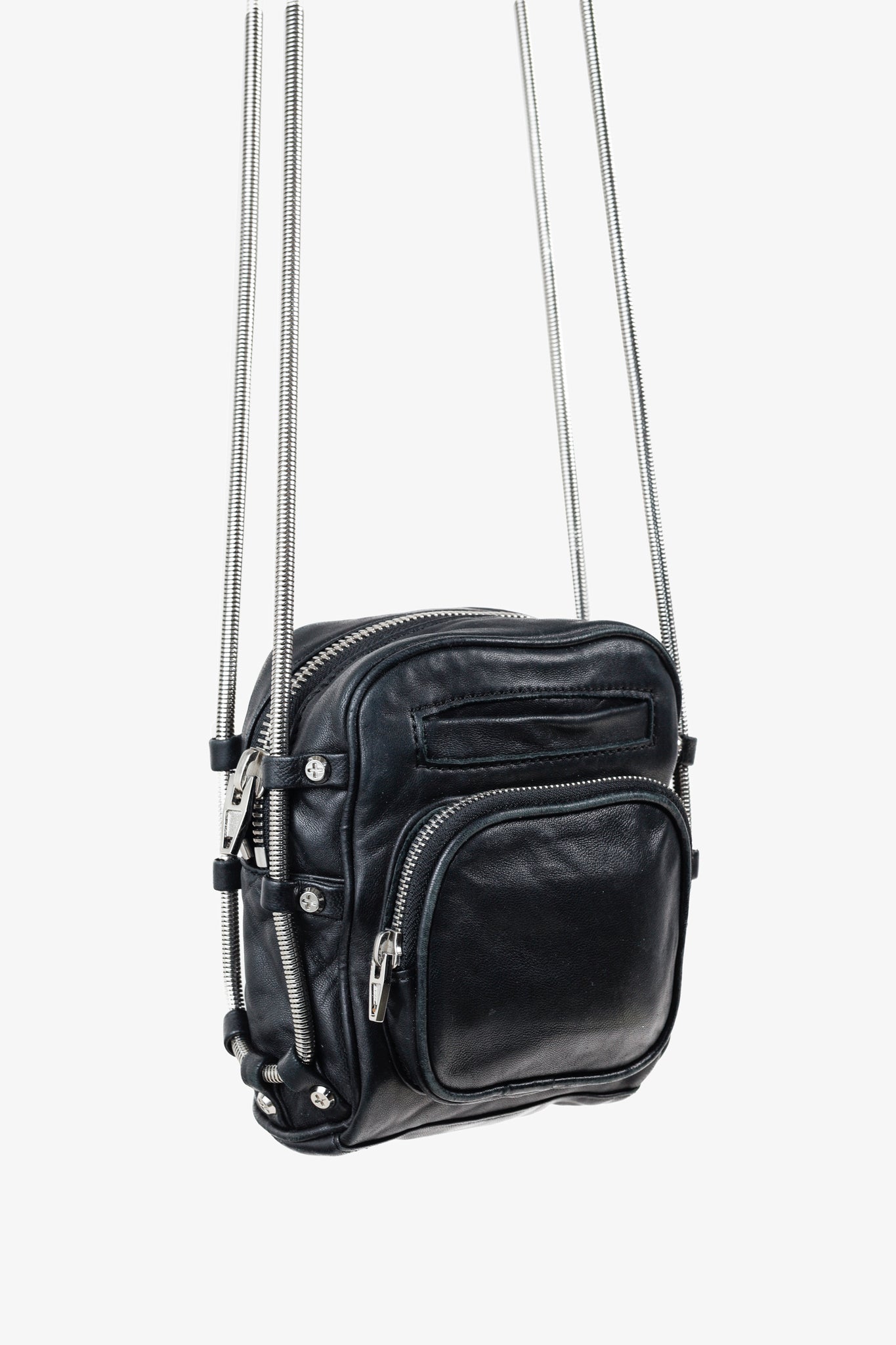 Alexander Wang Mini Brenda Black Leather Crossbody Bag