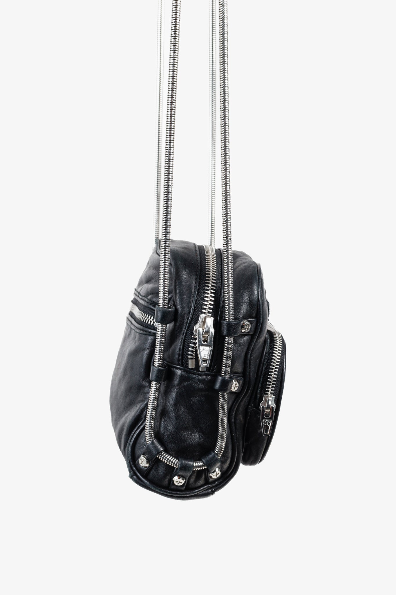 Alexander Wang Mini Brenda Black Leather Crossbody Bag