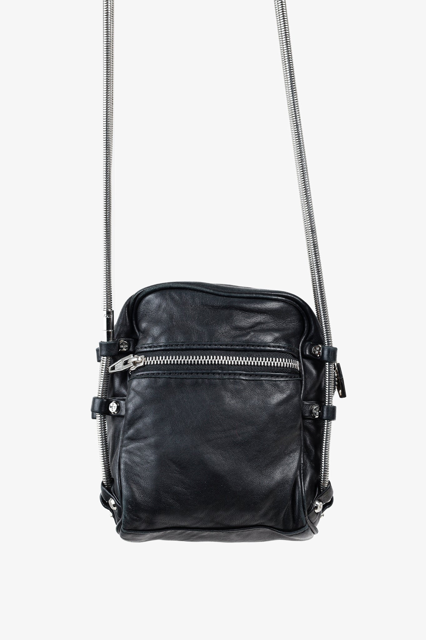 Alexander Wang Mini Brenda Black Leather Crossbody Bag