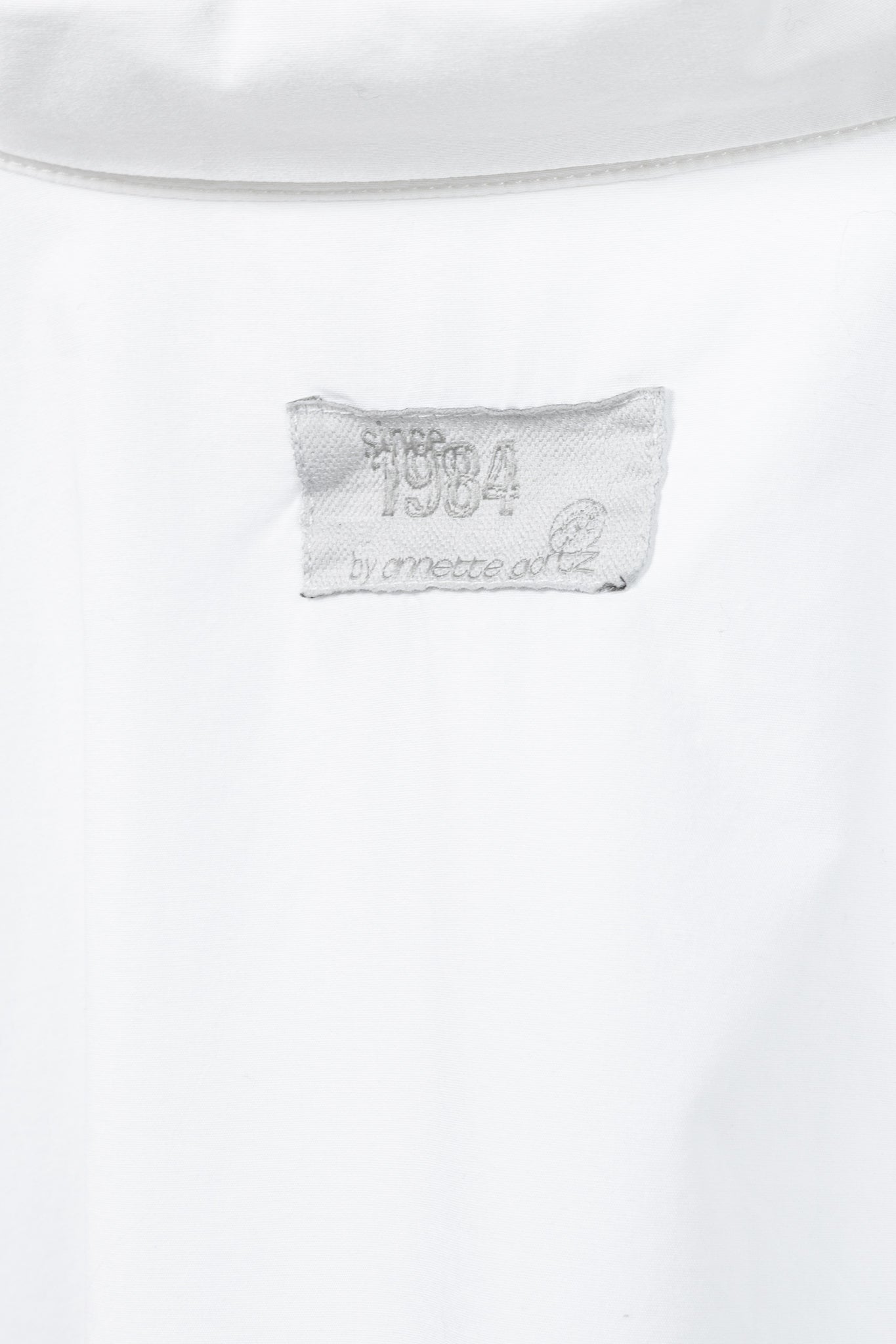 Annette Gortz SS/12 White Oversized Cotton Buttoned Shirt