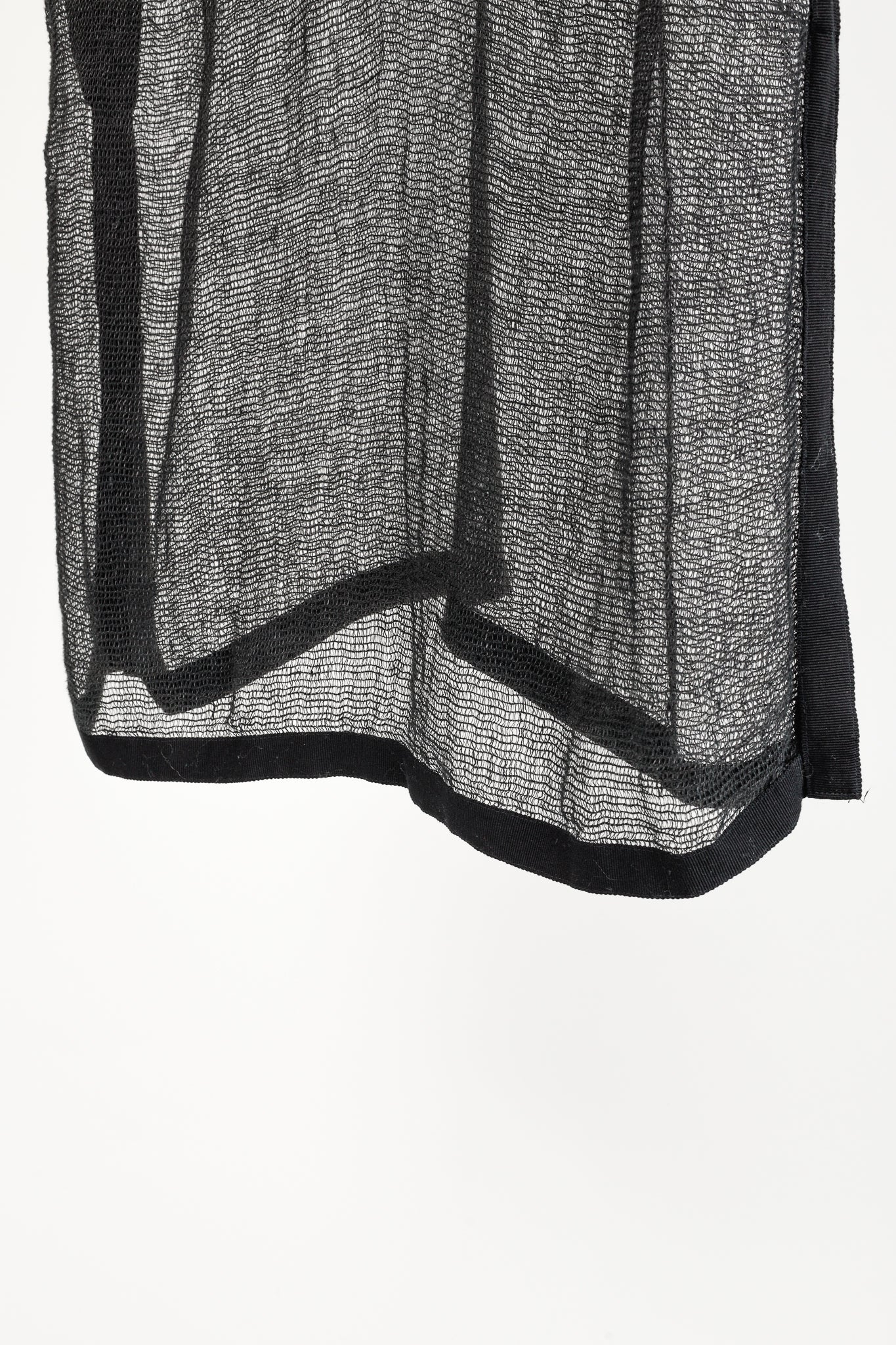 Annette Gortz SS/16 Nela Black Mesh-Knit V-Neck Vest