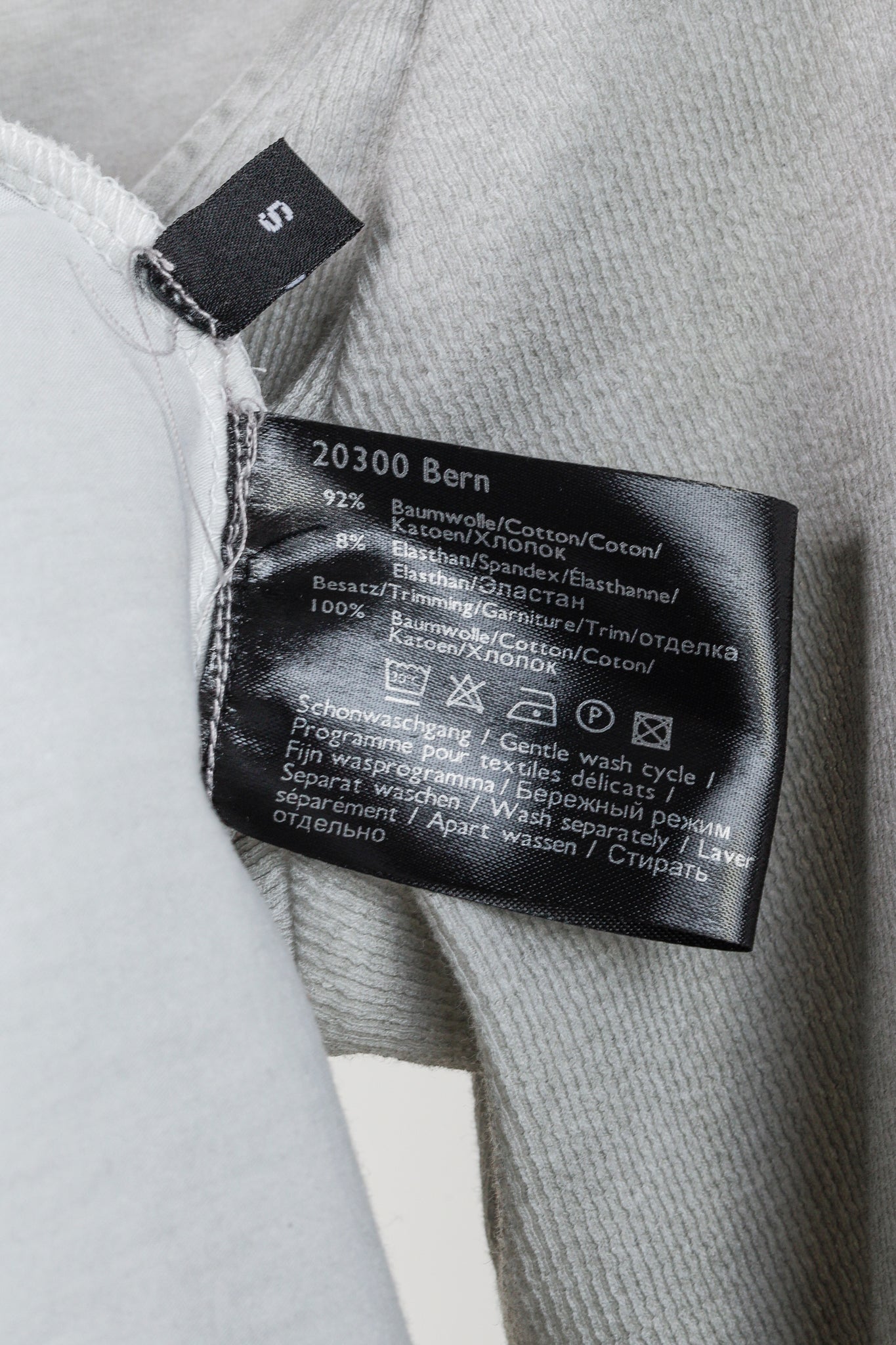 Annette Gortz Grey Combination Pullover Collar and Cuffs Shirt