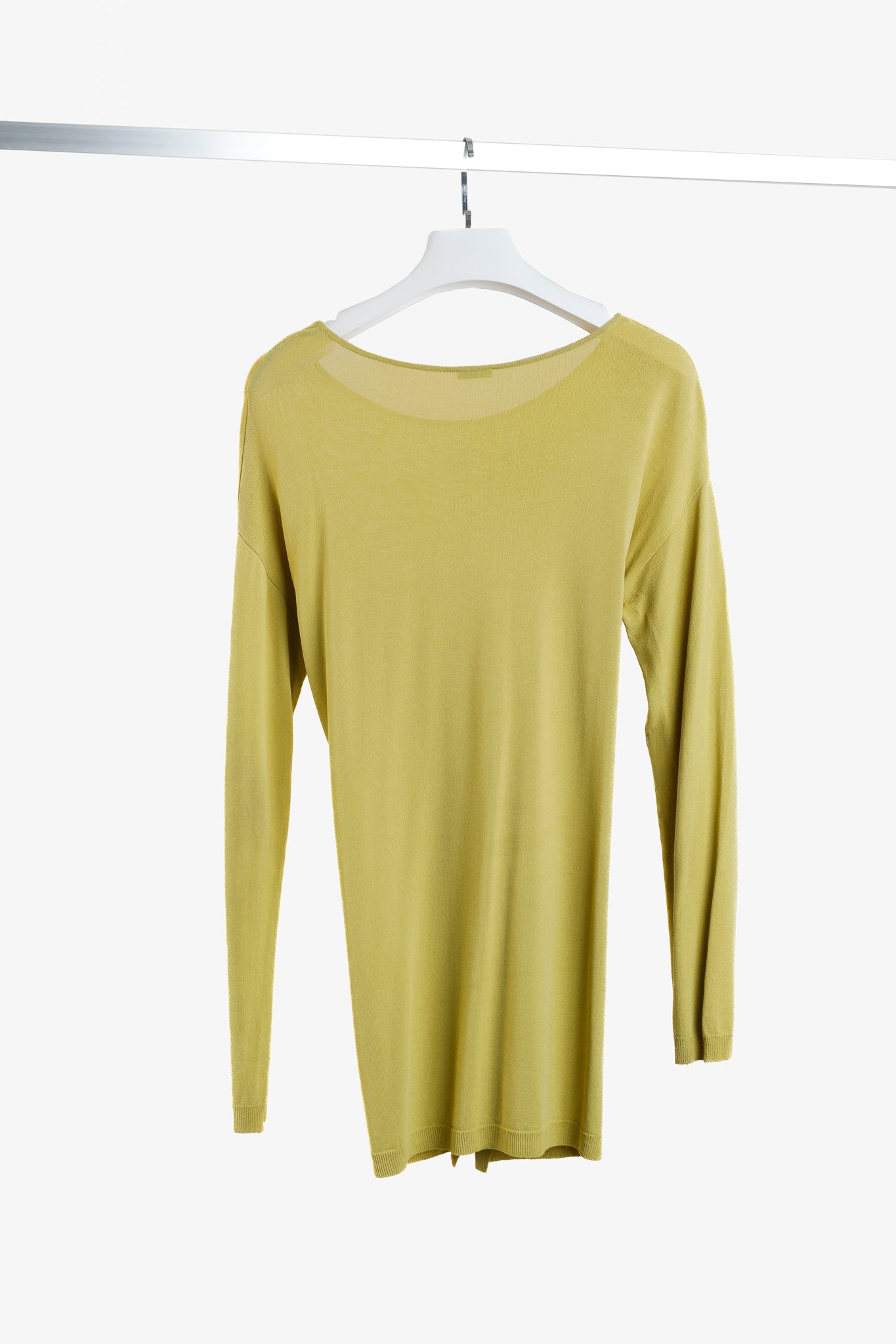 Annette Gortz SS/13 Liam Yellow Cotton-Blend Front-Zip Sweater