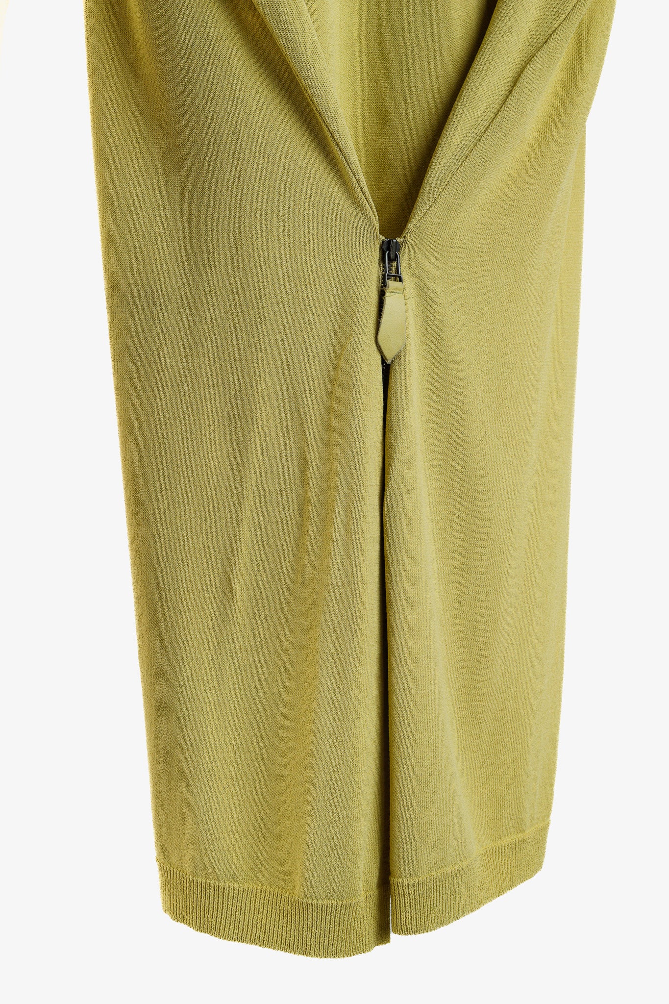 Annette Gortz SS/13 Liam Yellow Cotton-Blend Front-Zip Sweater