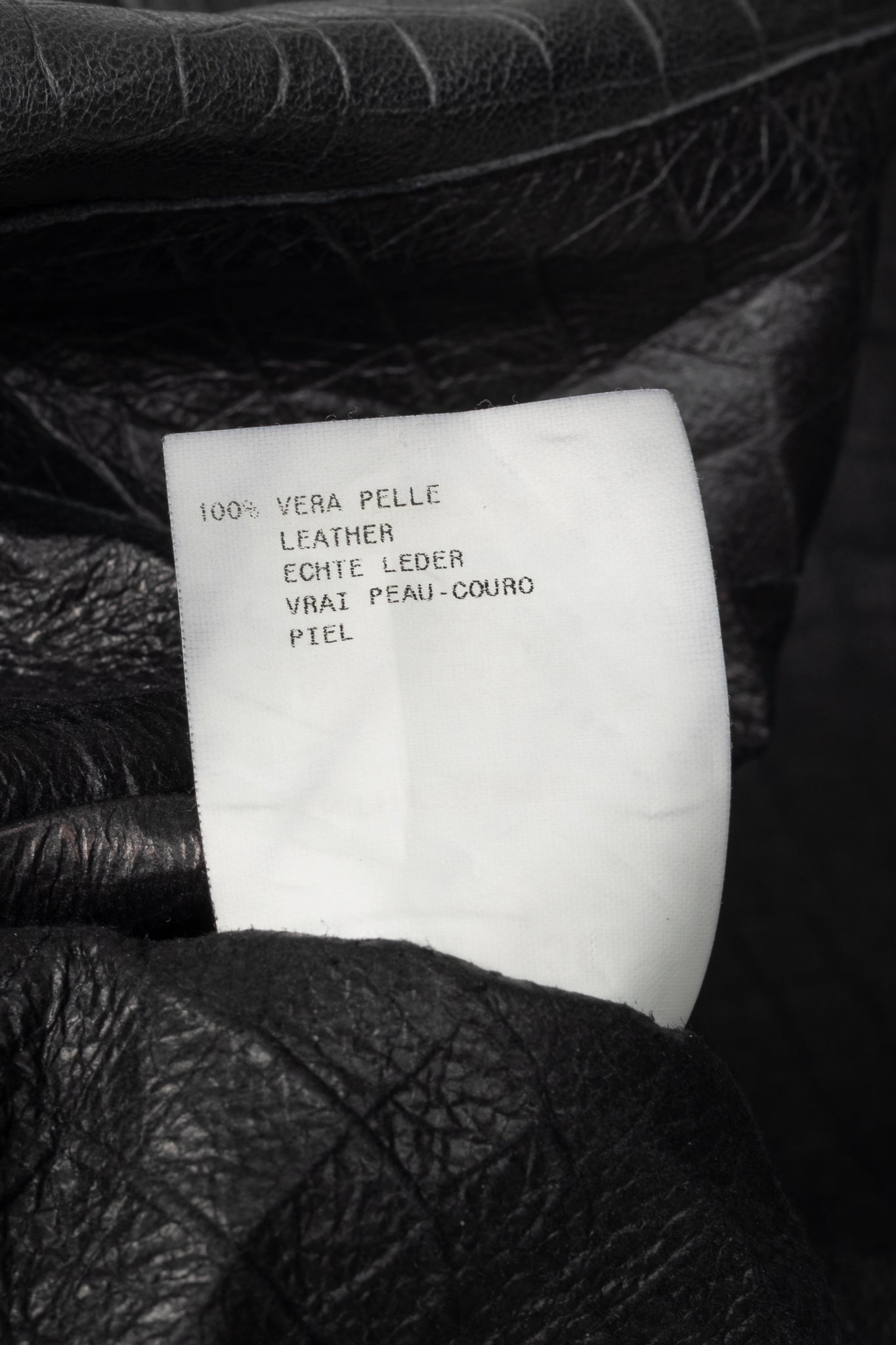 Armani Collezioni Black Croc-Embossed Leather Blazer