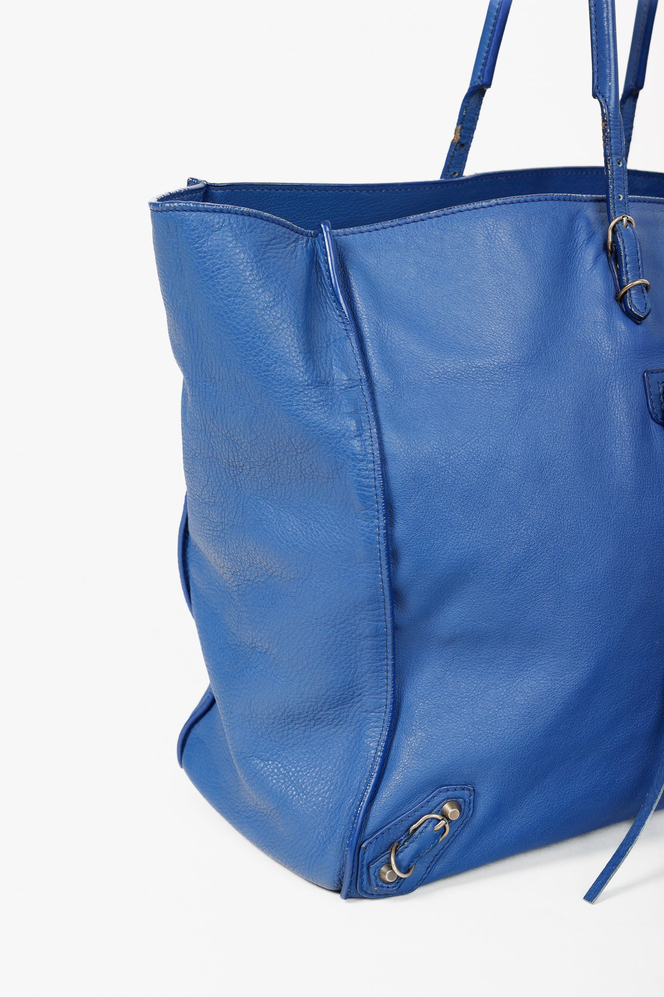 Balenciaga Papier A4 Tote Blue Soft Calfskin Bag