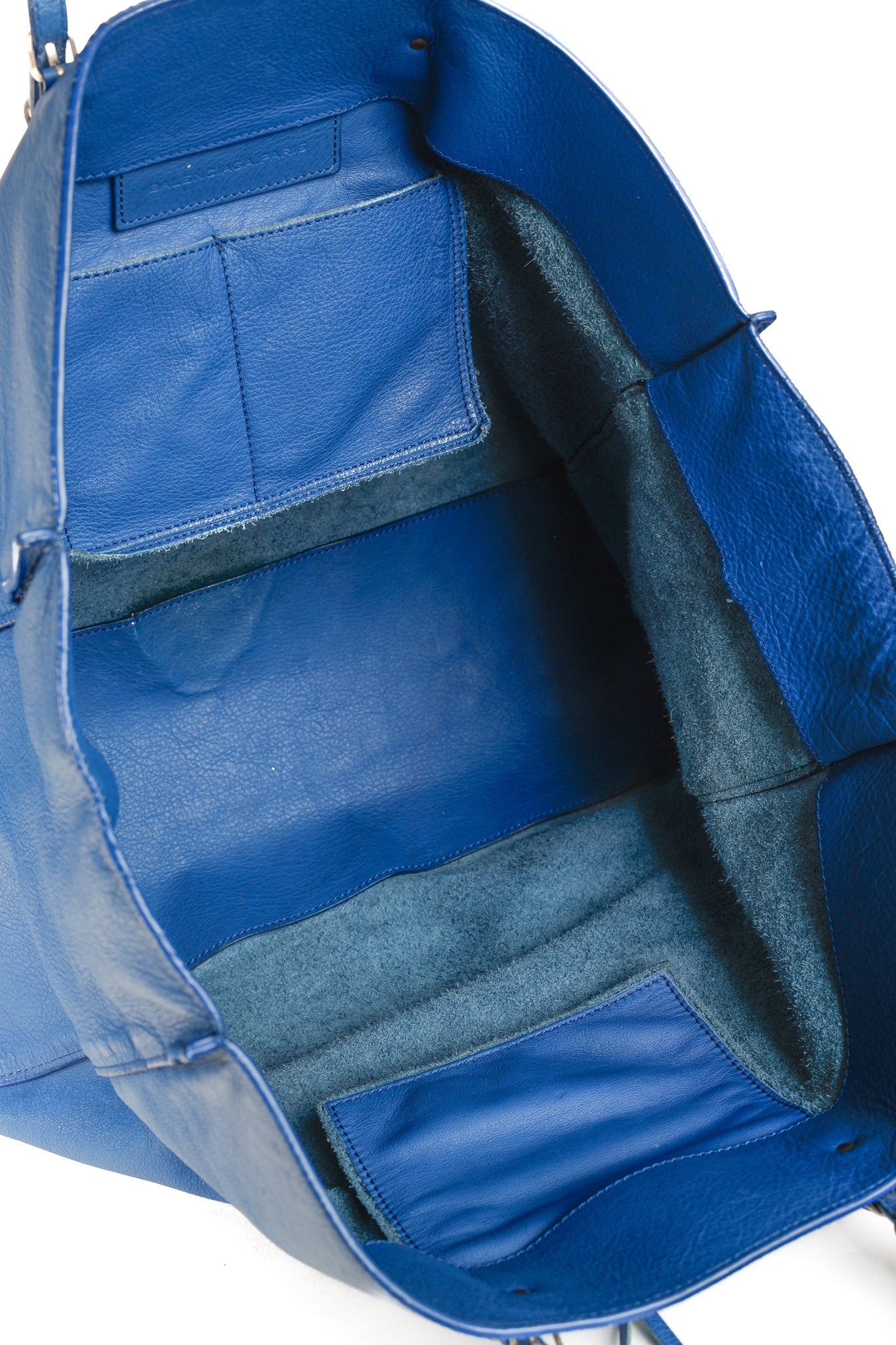 Balenciaga Papier A4 Tote Blue Soft Calfskin Bag