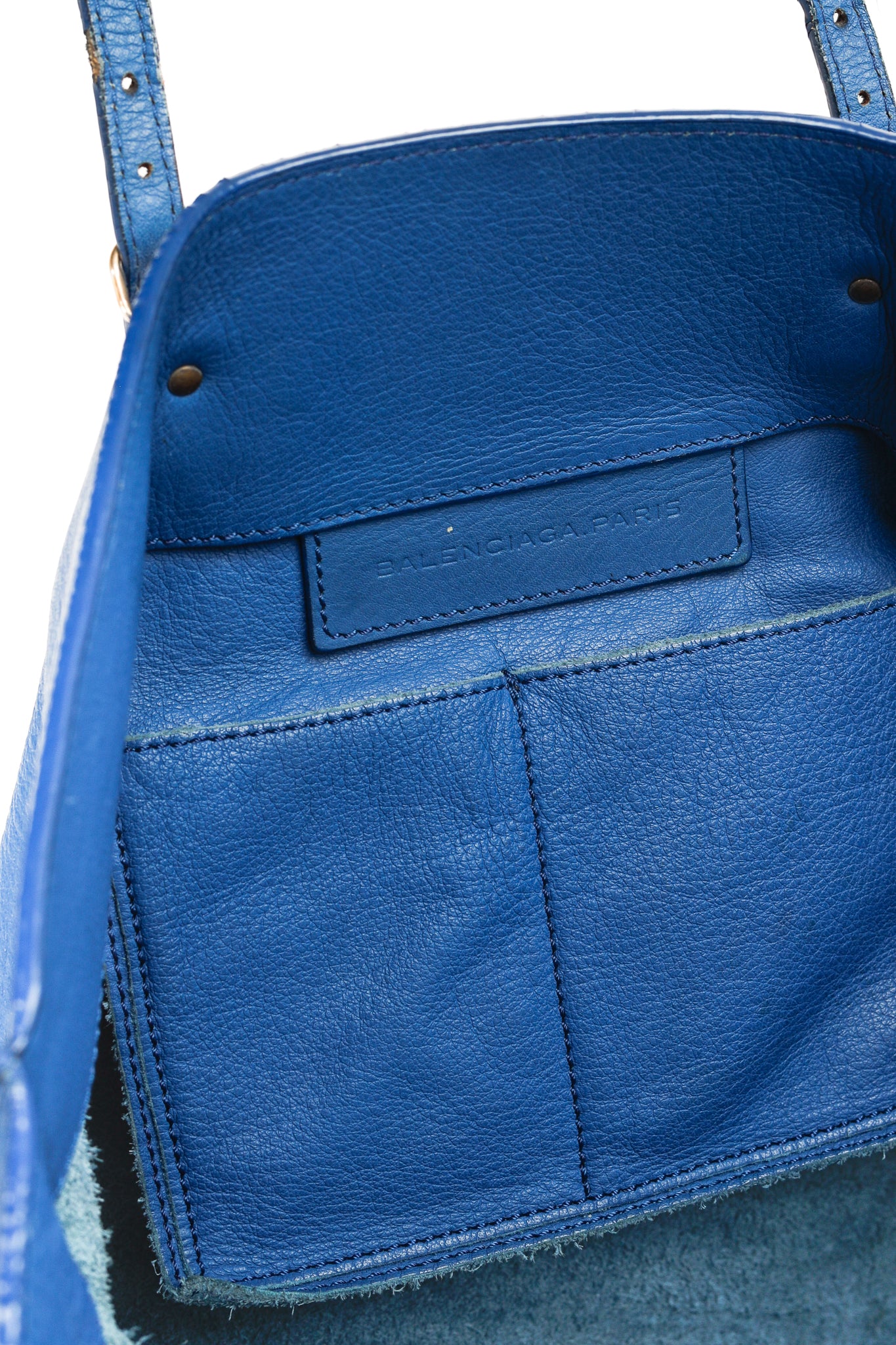 Balenciaga Papier A4 Tote Blue Soft Calfskin Bag