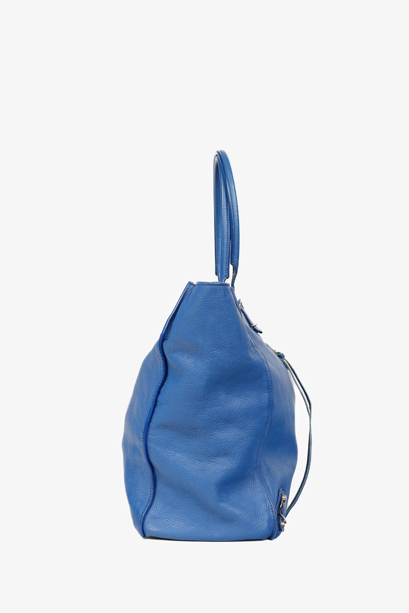 Balenciaga Papier A4 Tote Blue Soft Calfskin Bag
