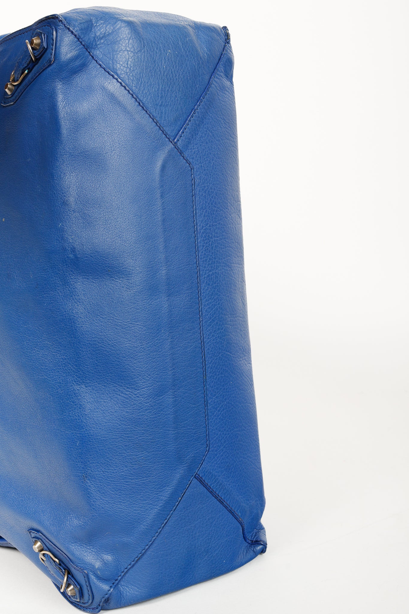 Balenciaga Papier A4 Tote Blue Soft Calfskin Bag