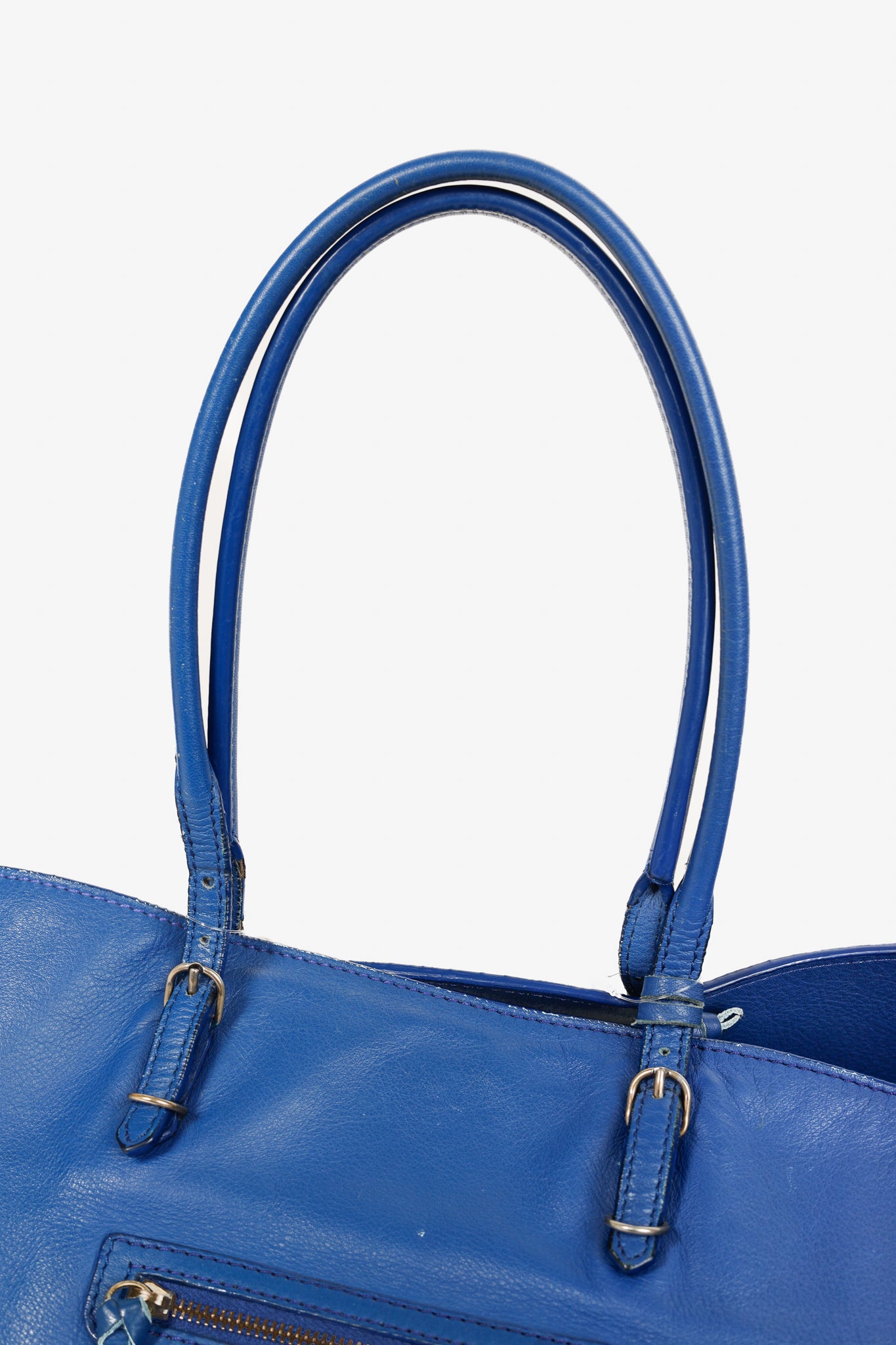 Balenciaga Papier A4 Tote Blue Soft Calfskin Bag