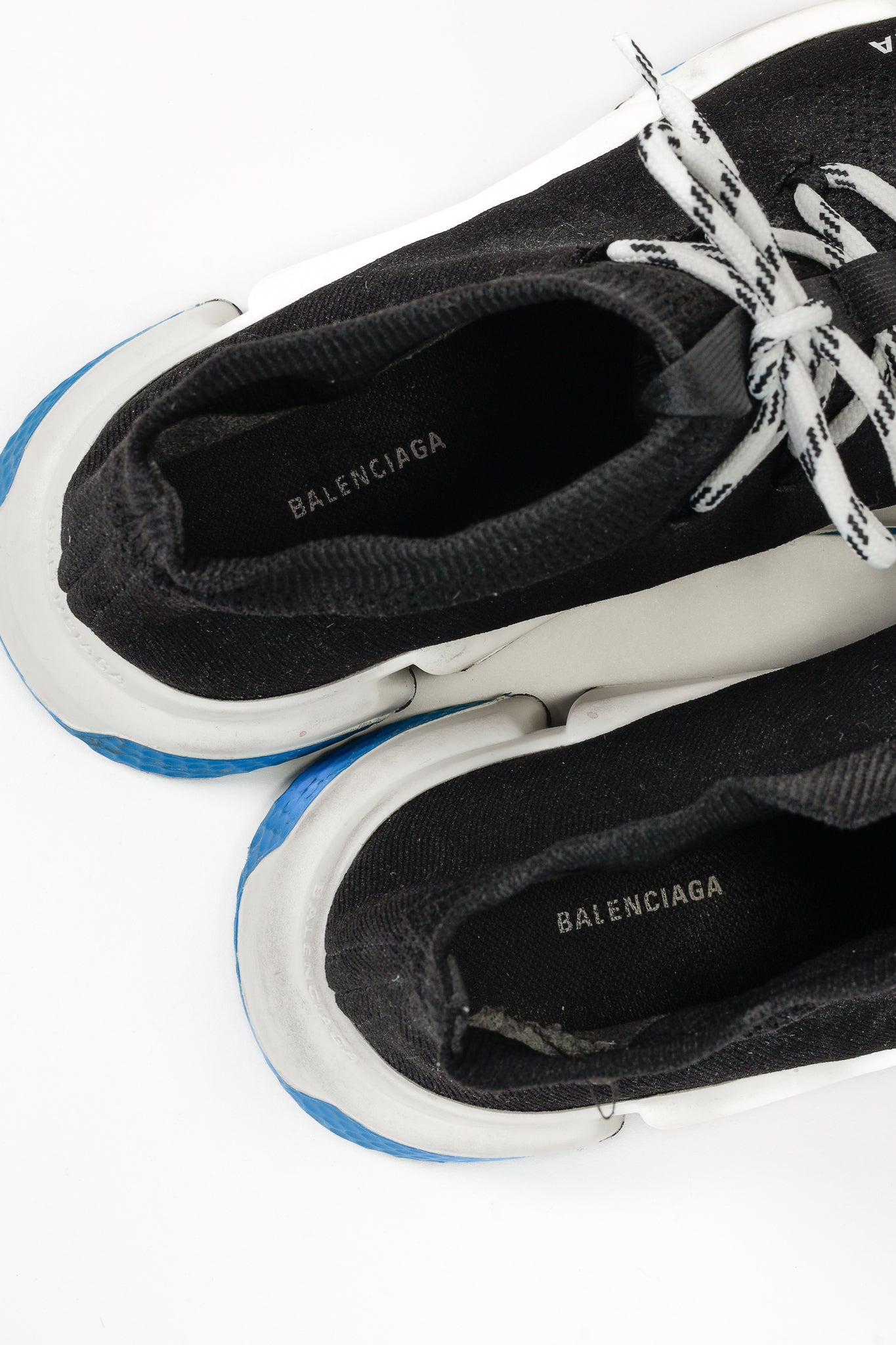 Balenciaga Speed Black Knit Lace-Up High-Top Sneakers