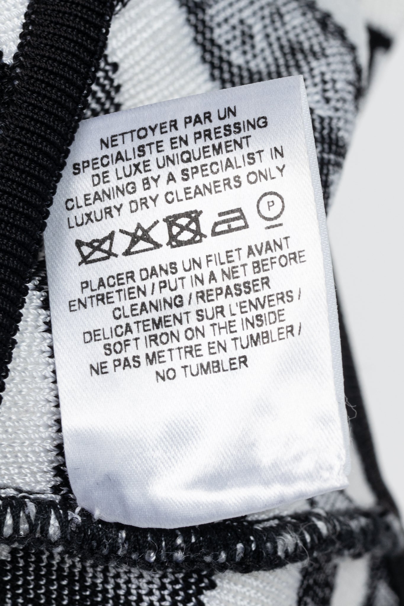 Balmain Black & White Knit All-Over Logo-Stripe Bodysuit