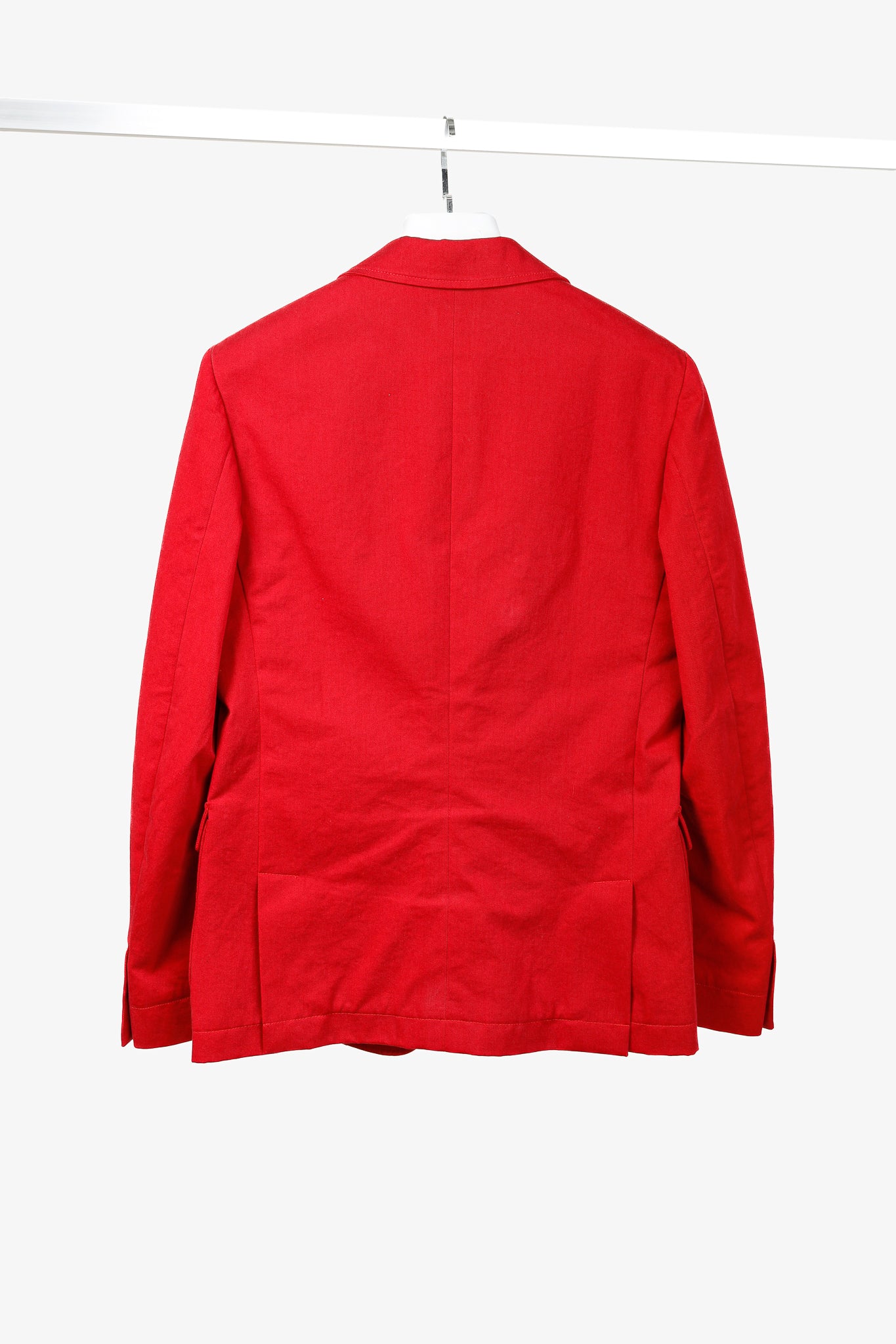 Band of Outsiders Red Cotton-Twill Tailored Blazer