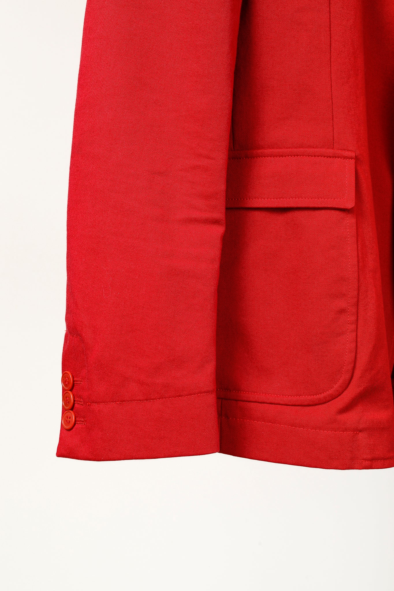 Band of Outsiders Red Cotton-Twill Tailored Blazer