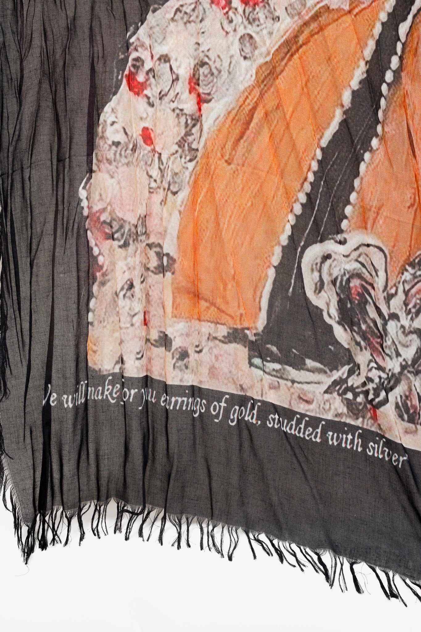 Shulamite Woman Multicolour Fringed Blanket Scarf