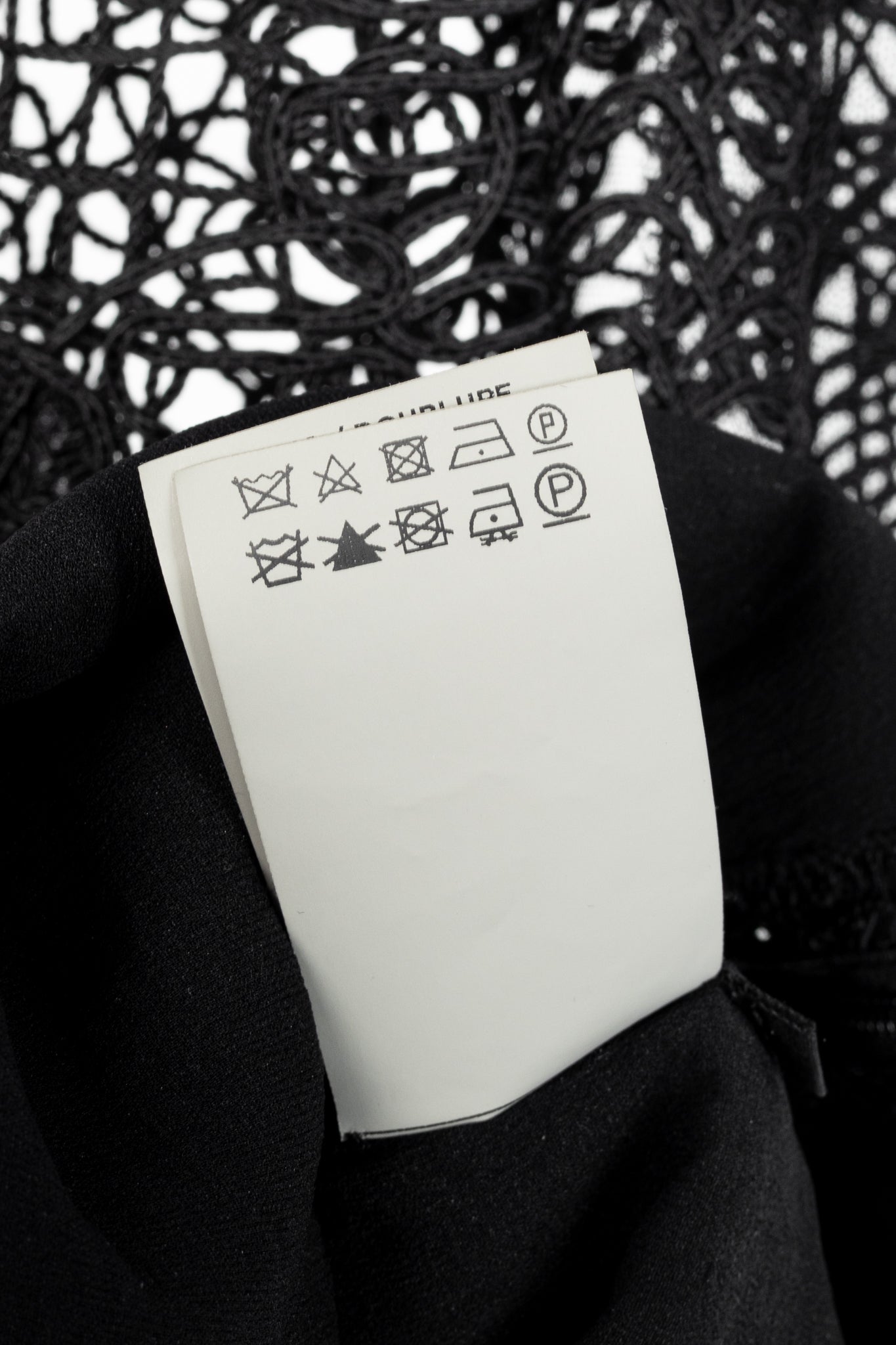 Tom Ford SS14 Black Soutache-Embroidered Long-Sleeve Top