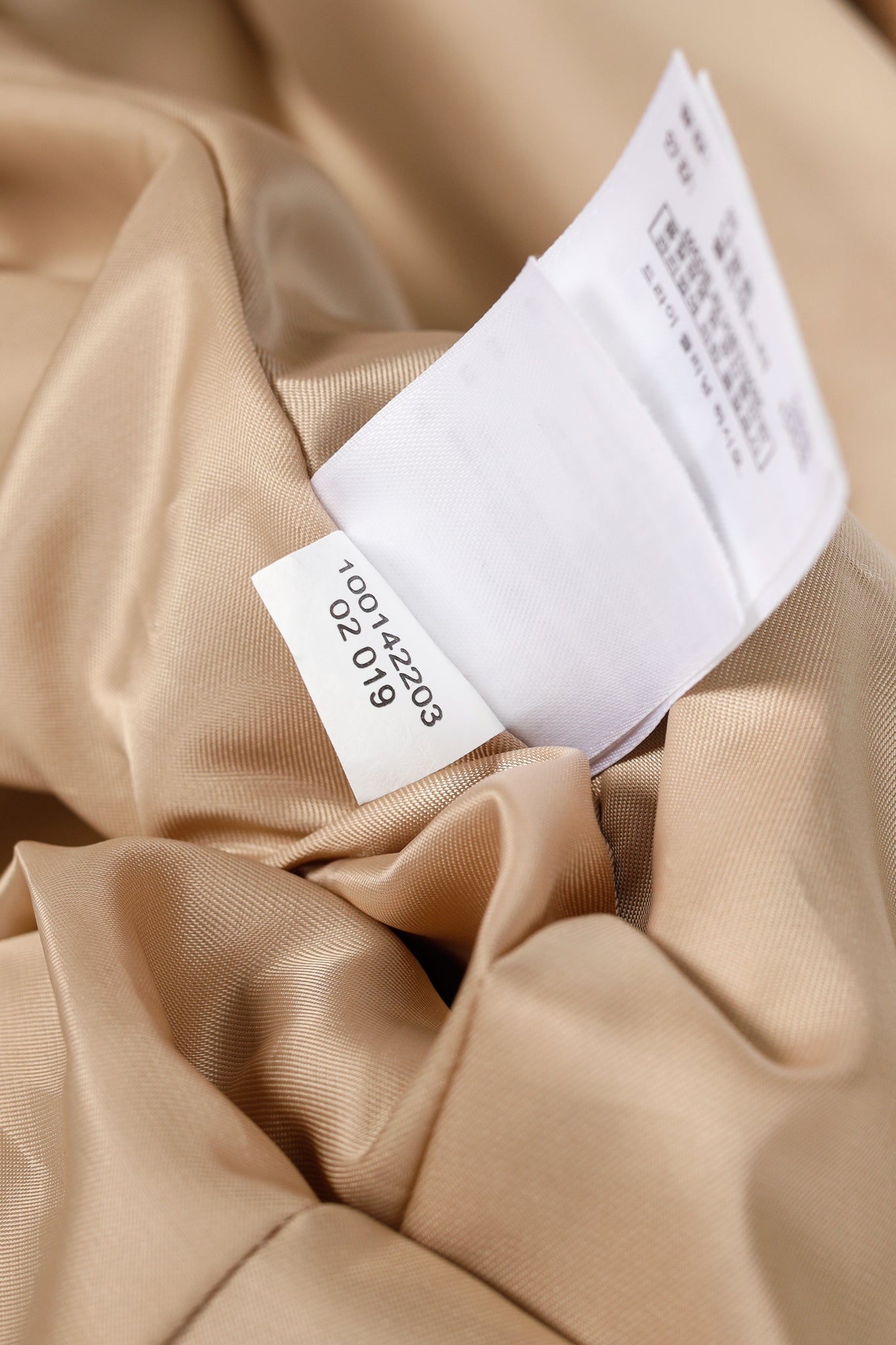 Brooks Brothers Tan Wool-Blend Belted Coat