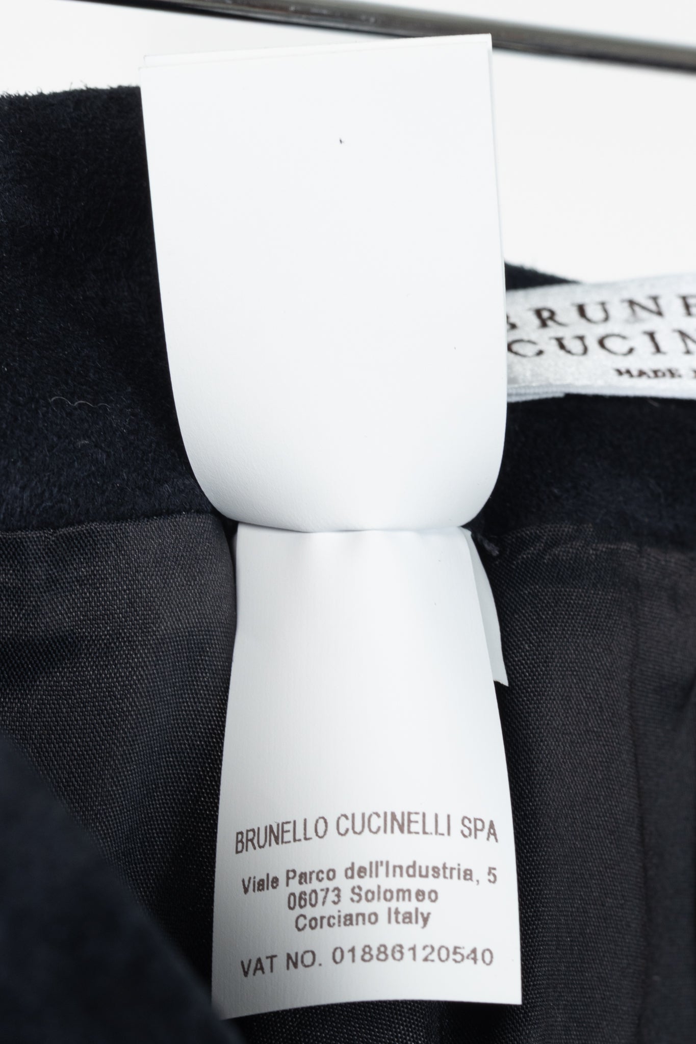 Brunello Cucinelli AW/16 Navy Suede Pencil Skirt