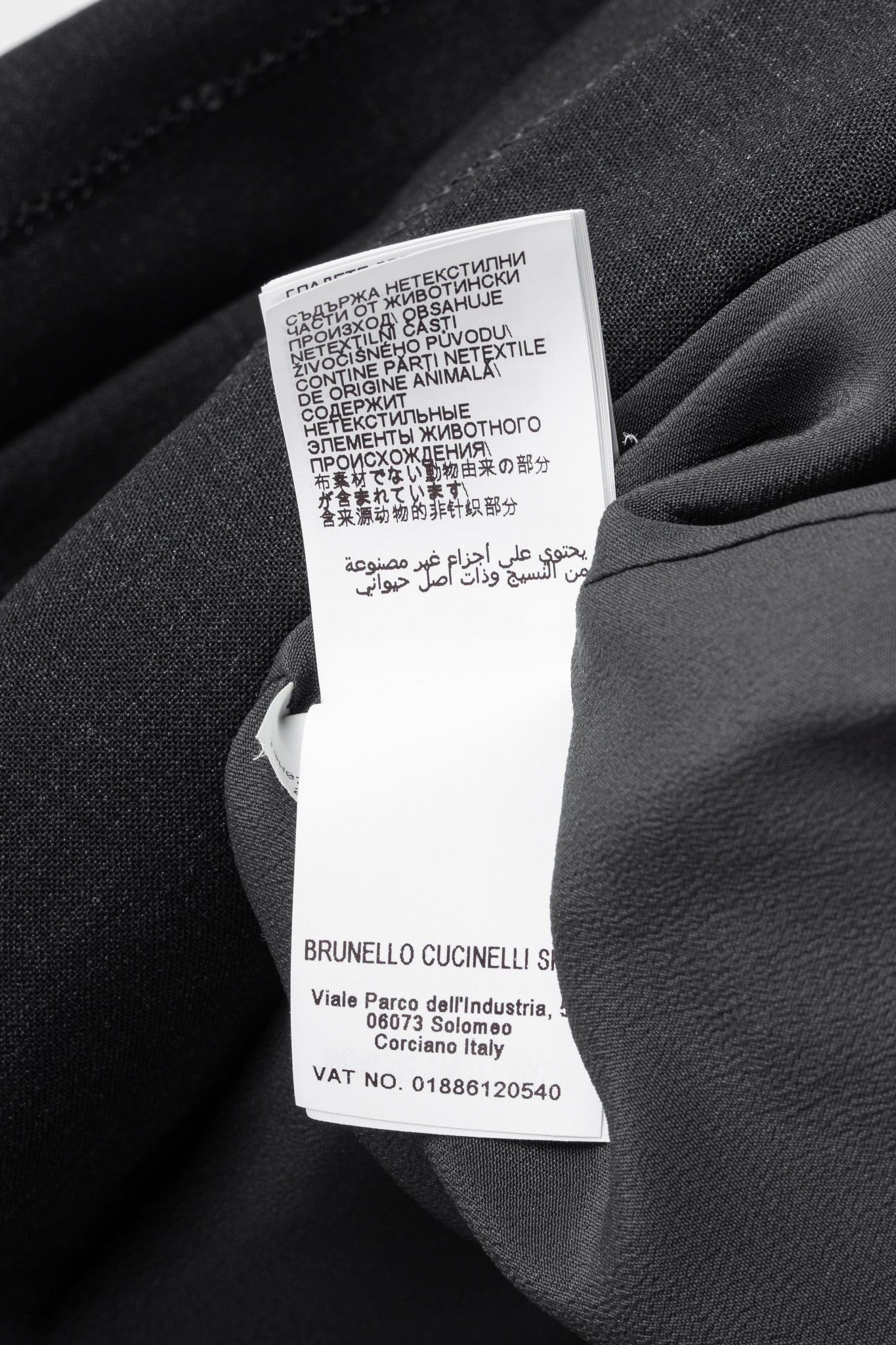 Brunello Cucinelli AW23 Anthracite Wool-Blend Sequin-Stripe Blazer