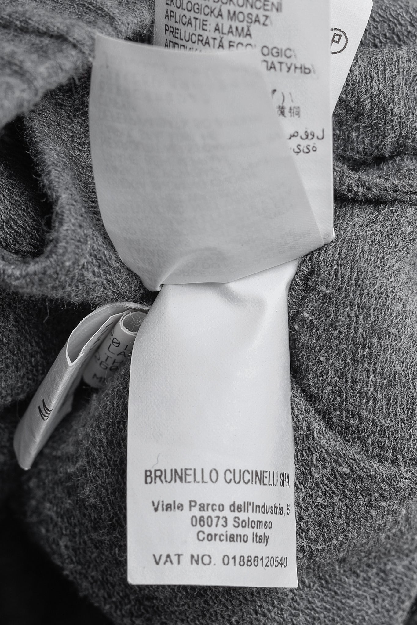 Brunello Cucinelli SS/20 Grey Cotton Jersey Monili-Beaded Sweatpants