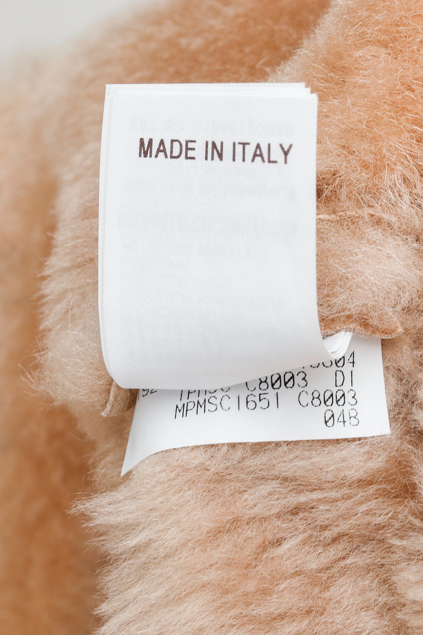 Brunello Cucinelli Beige Sherpa Sheepskin Fur Peacoat
