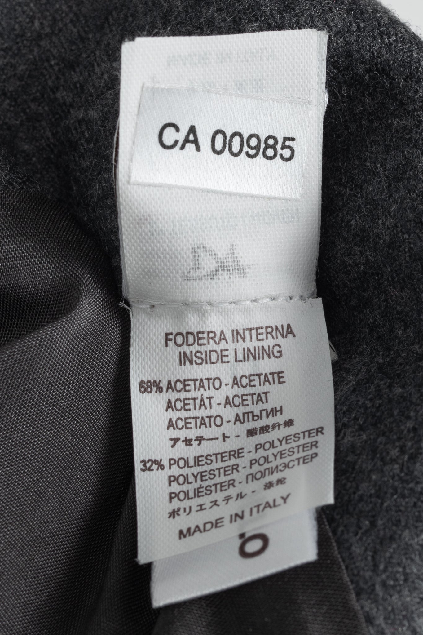 Brunello Cucinelli Grey Leather-Panel Pencil Skirt